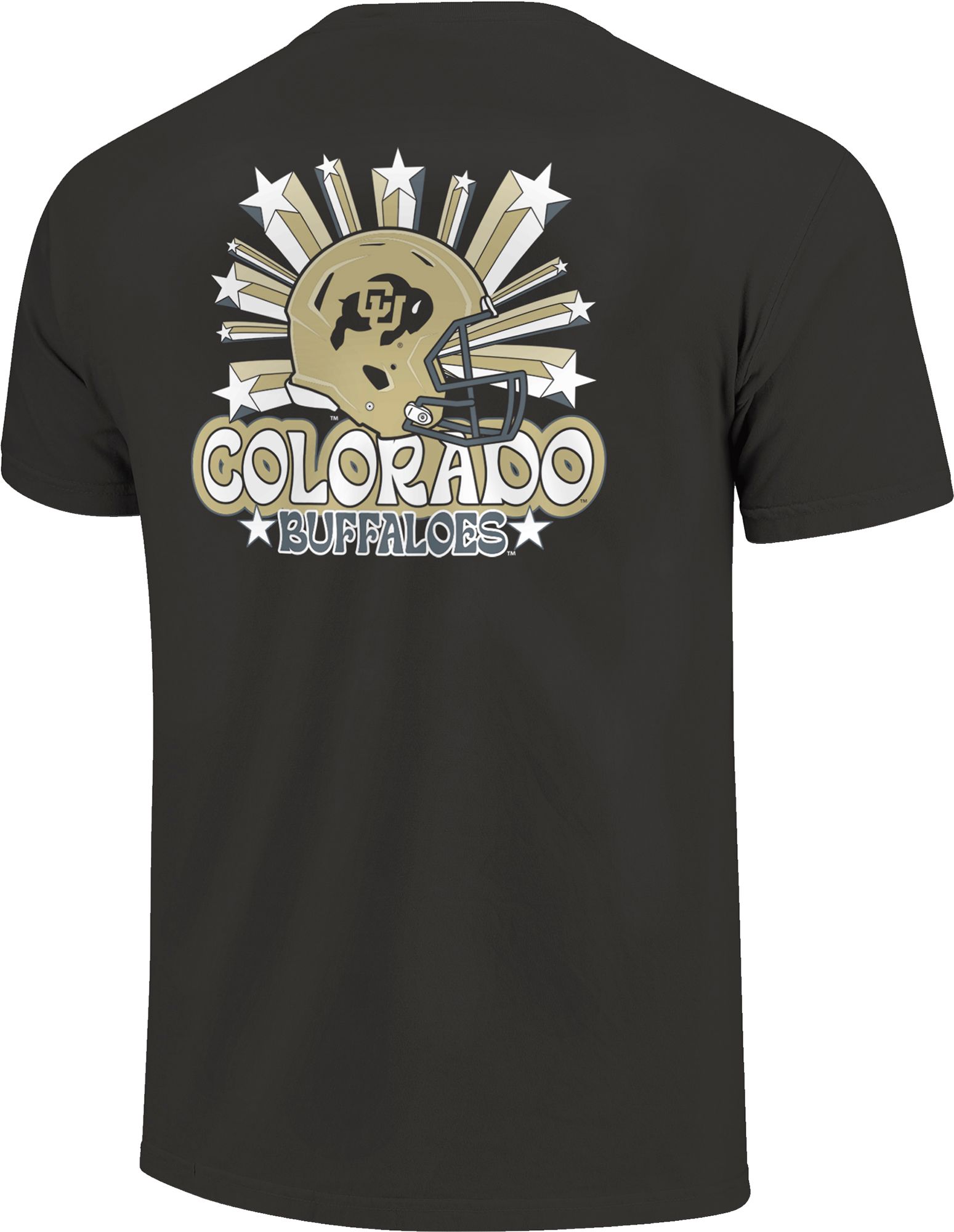 Image One Men's Colorado Buffaloes Grey Helmet Star T-Shirt product image
