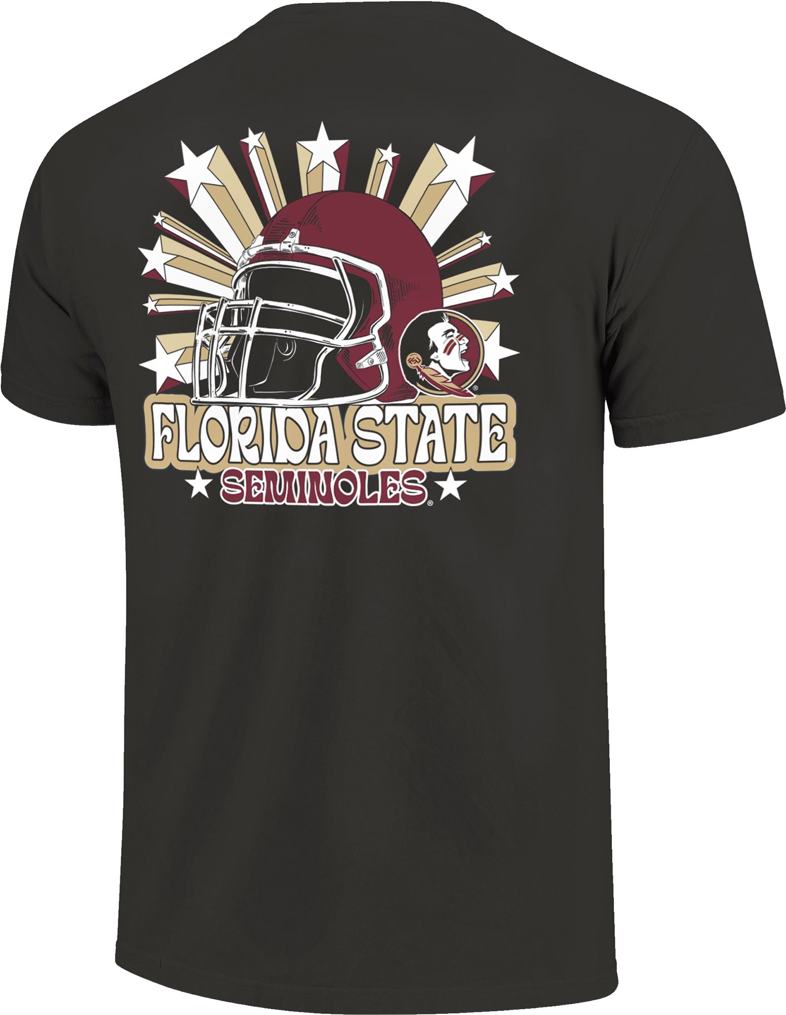 Image One Men's Florida State Seminoles Grey Helmet Star T-Shirt product image