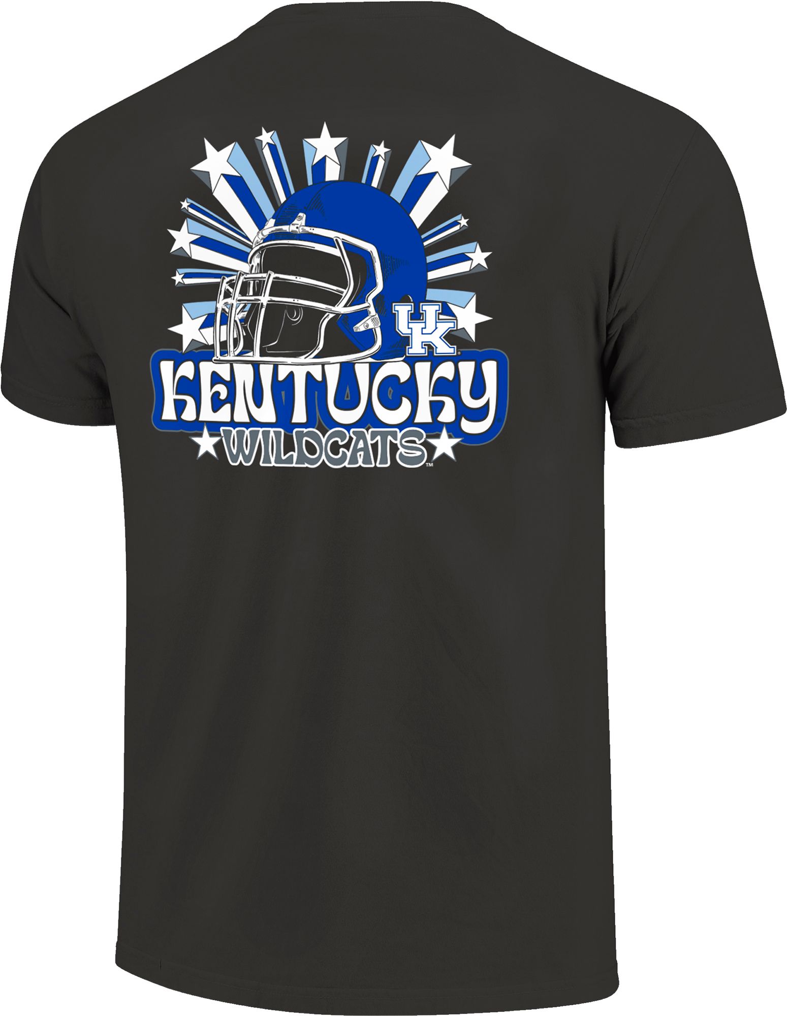 Image One Men's Kentucky Wildcats Grey Helmet Star T-Shirt product image