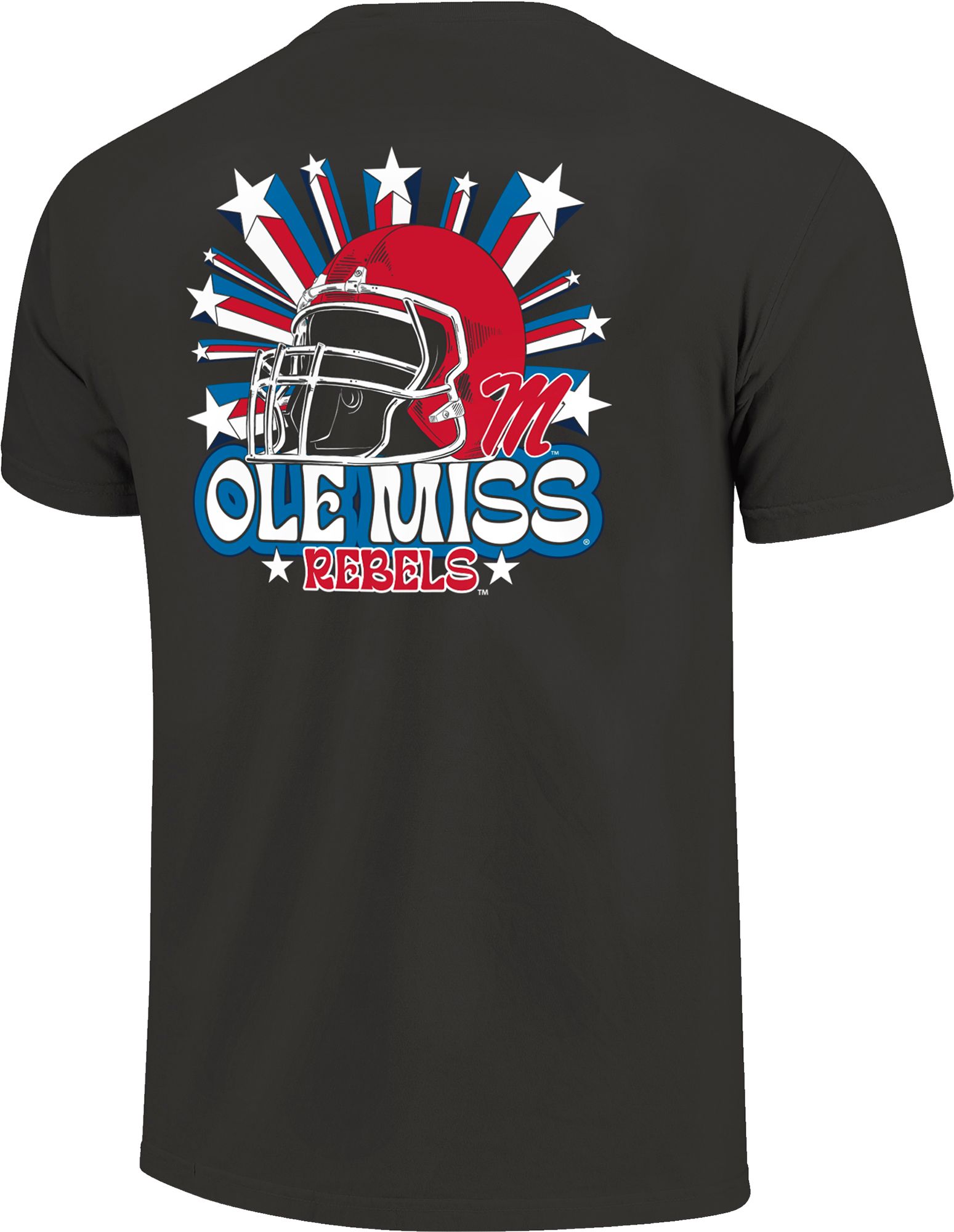 Image One Men's Mississippi State Bulldogs Grey Helmet Star T-Shirt product image