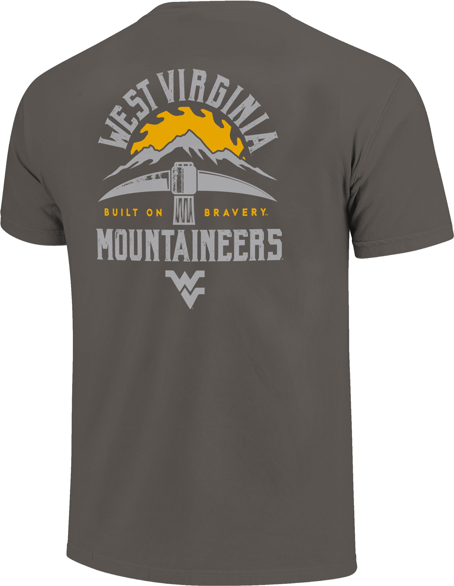 Image One Men's West Virginia Mountaineers Grey Mountain Miner T-Shirt product image
