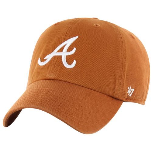 Carhartt x '47 Adult Atlanta Braves Brown Clean Up Adjustable Hat