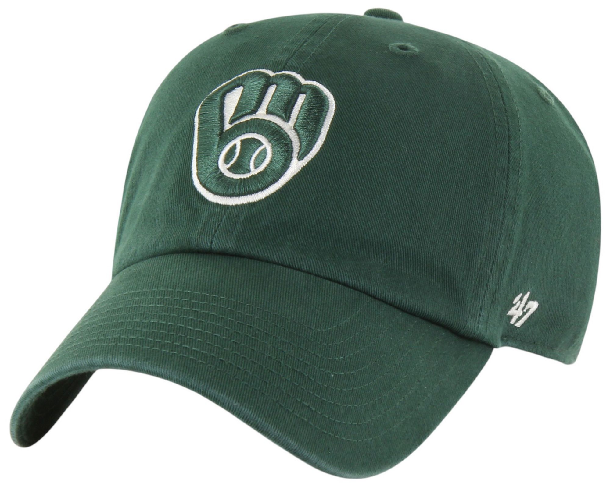'47 Adult Milwaukee Brewers Green Logo Clean Up Adjustable Hat product image