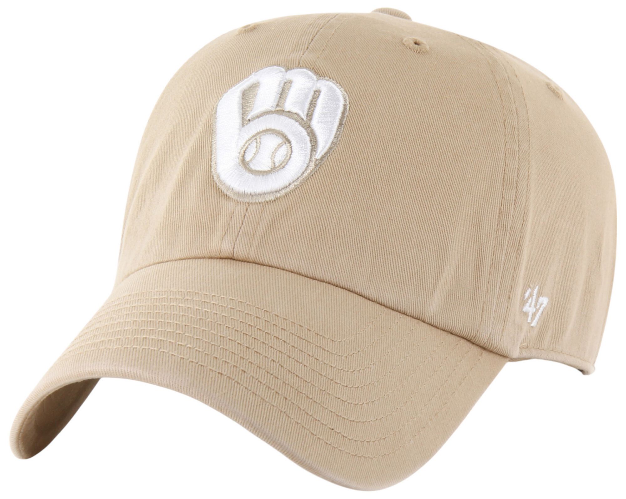 '47 Adult Milwaukee Brewers Khaki Clean Up Adjustable Hat product image