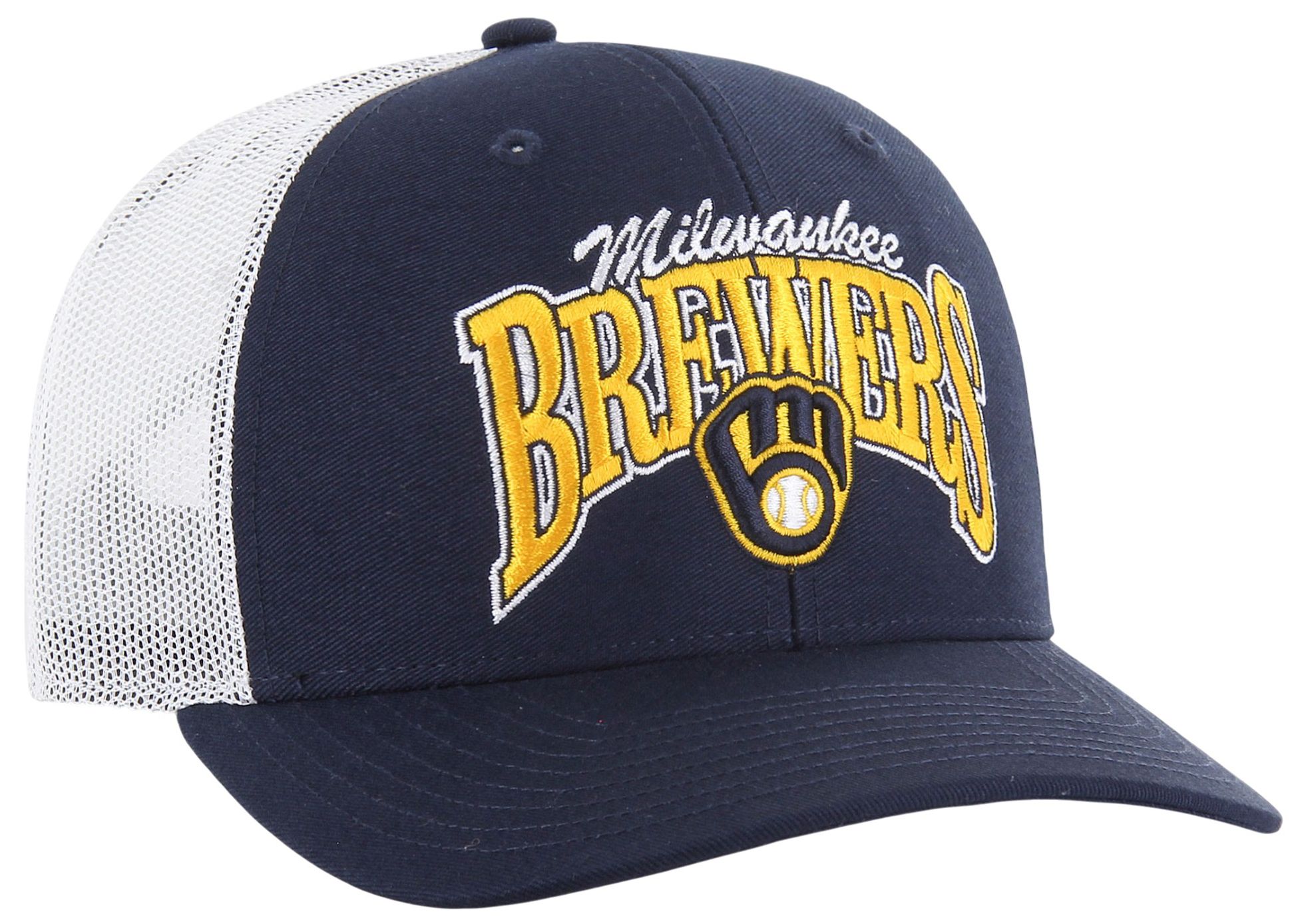 '47 Adult Milwaukee Brewers Navy Keystone Adjustable Trucker Hat product image