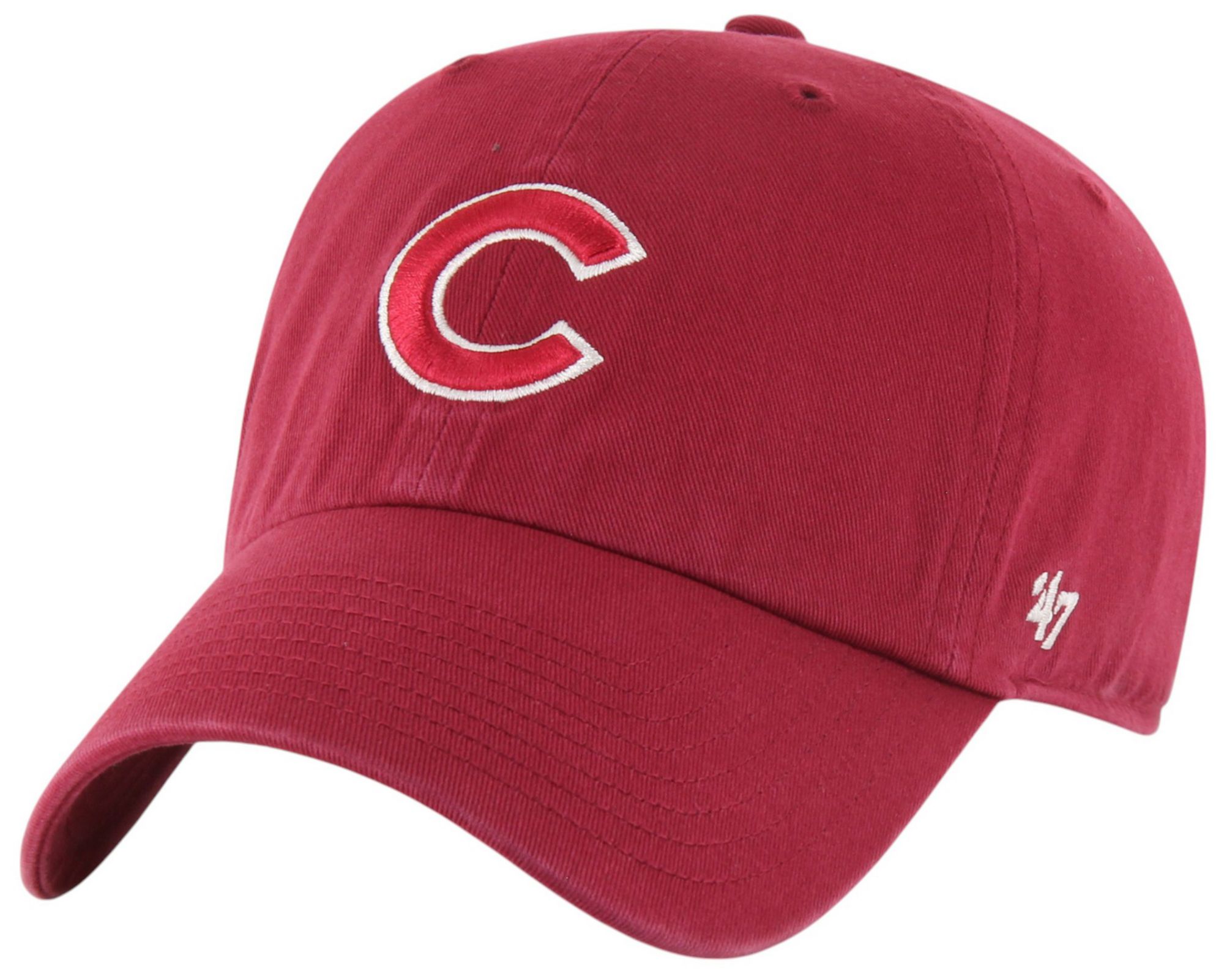 '47 Adult Chicago Cubs Red Logo Clean Up Adjustable Hat product image