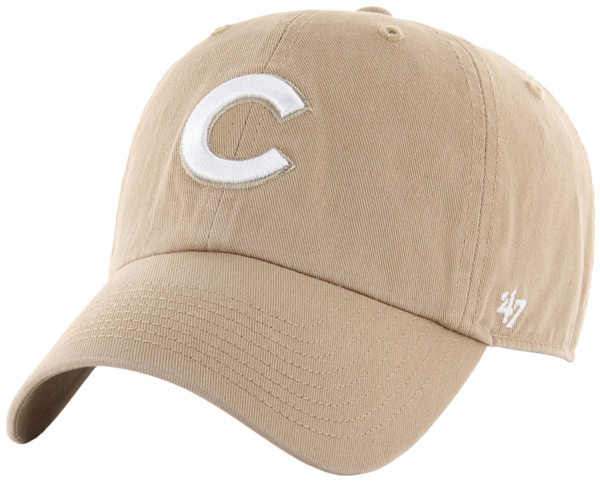 '47 Adult Chicago Cubs Khaki Clean Up Adjustable Hat product image