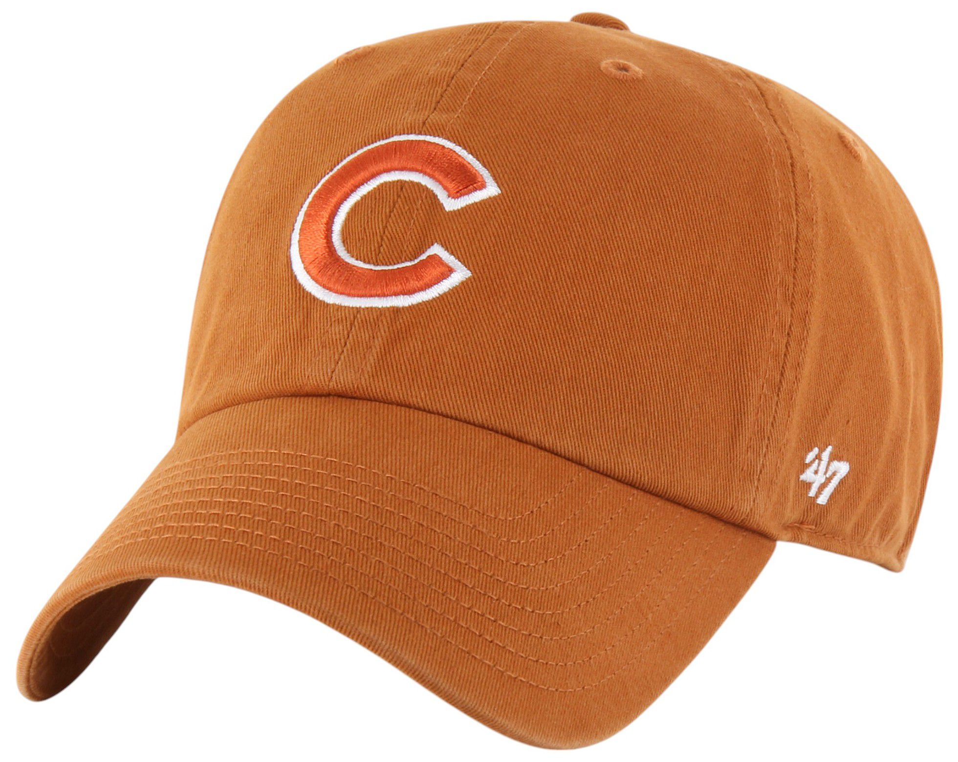 '47 Adult Chicago Cubs Orange Logo Clean Up Adjustable Hat product image