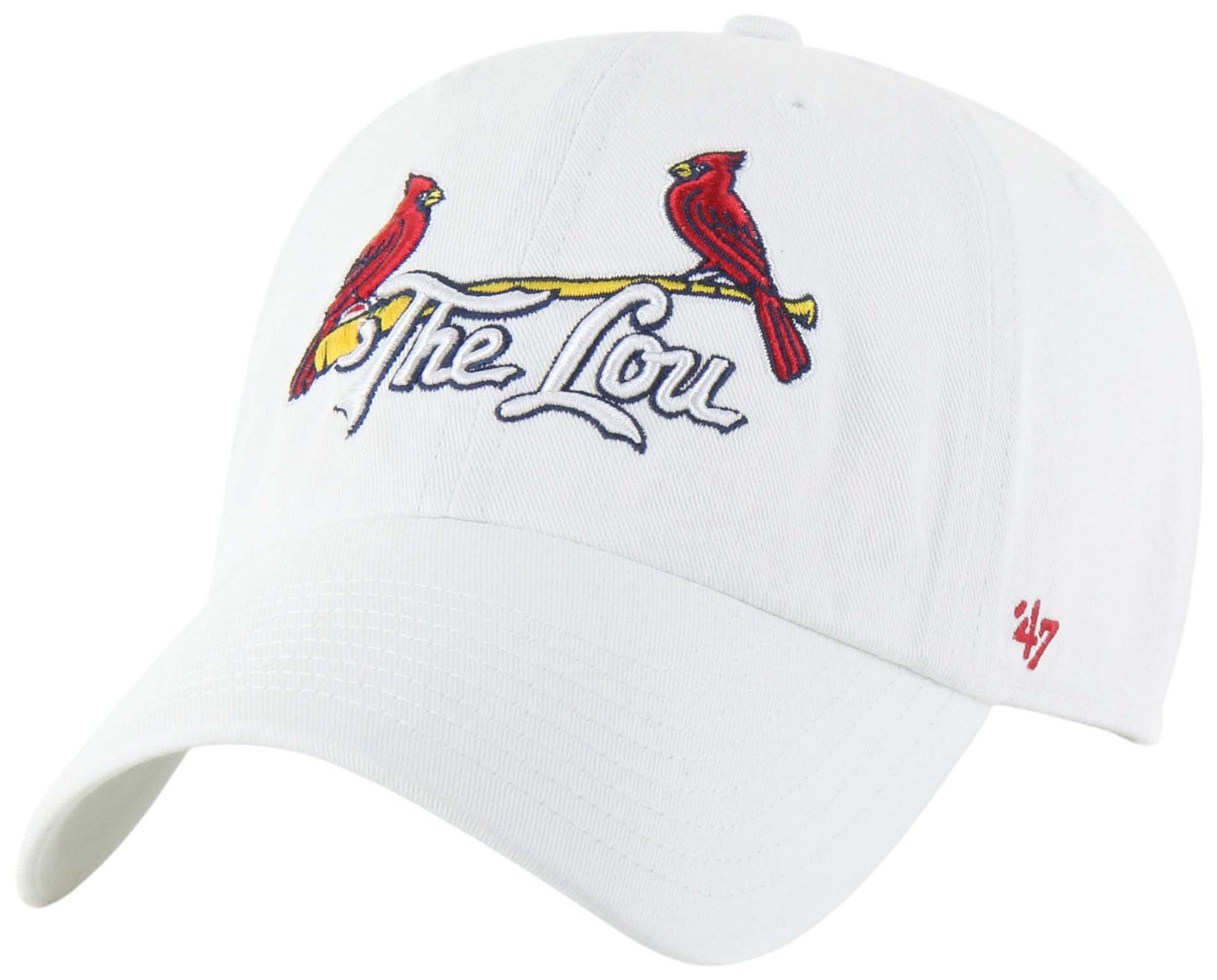 47 Adult St. Louis Cardinals City Connect White Script Clean Up Adjustable Hat product image