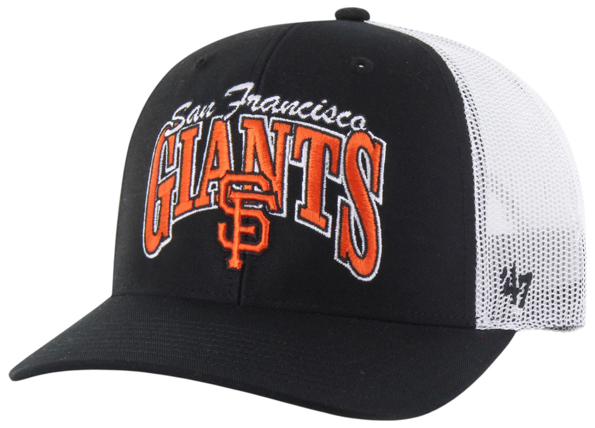 '47 Adult San Francisco Giants Black Keystone Trucker Adjustable Hat product image