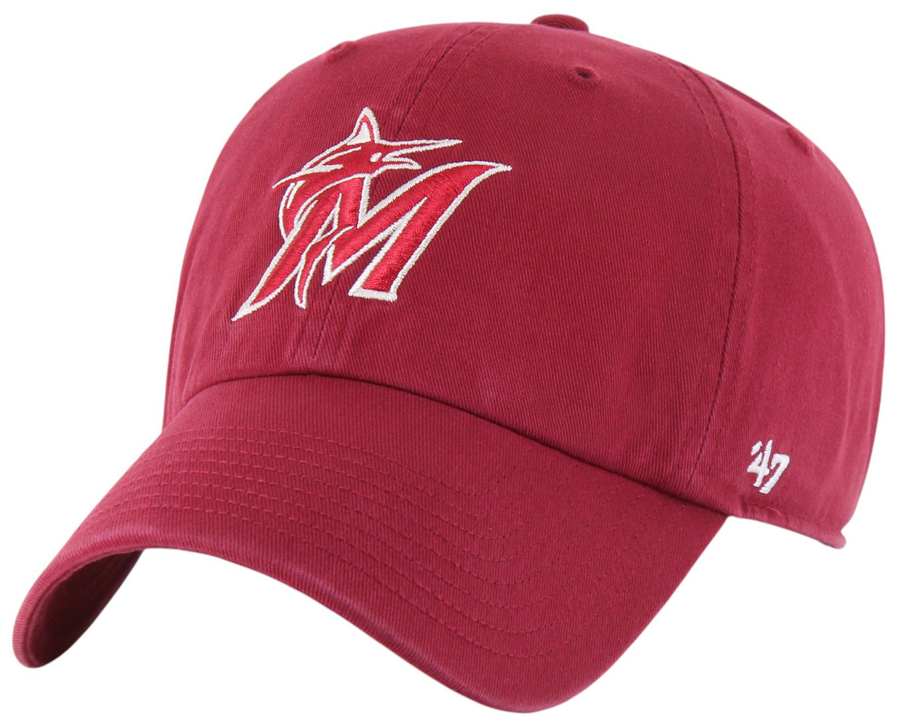 '47 Adult Miami Marlins Red Clean Up Adjustable Hat product image