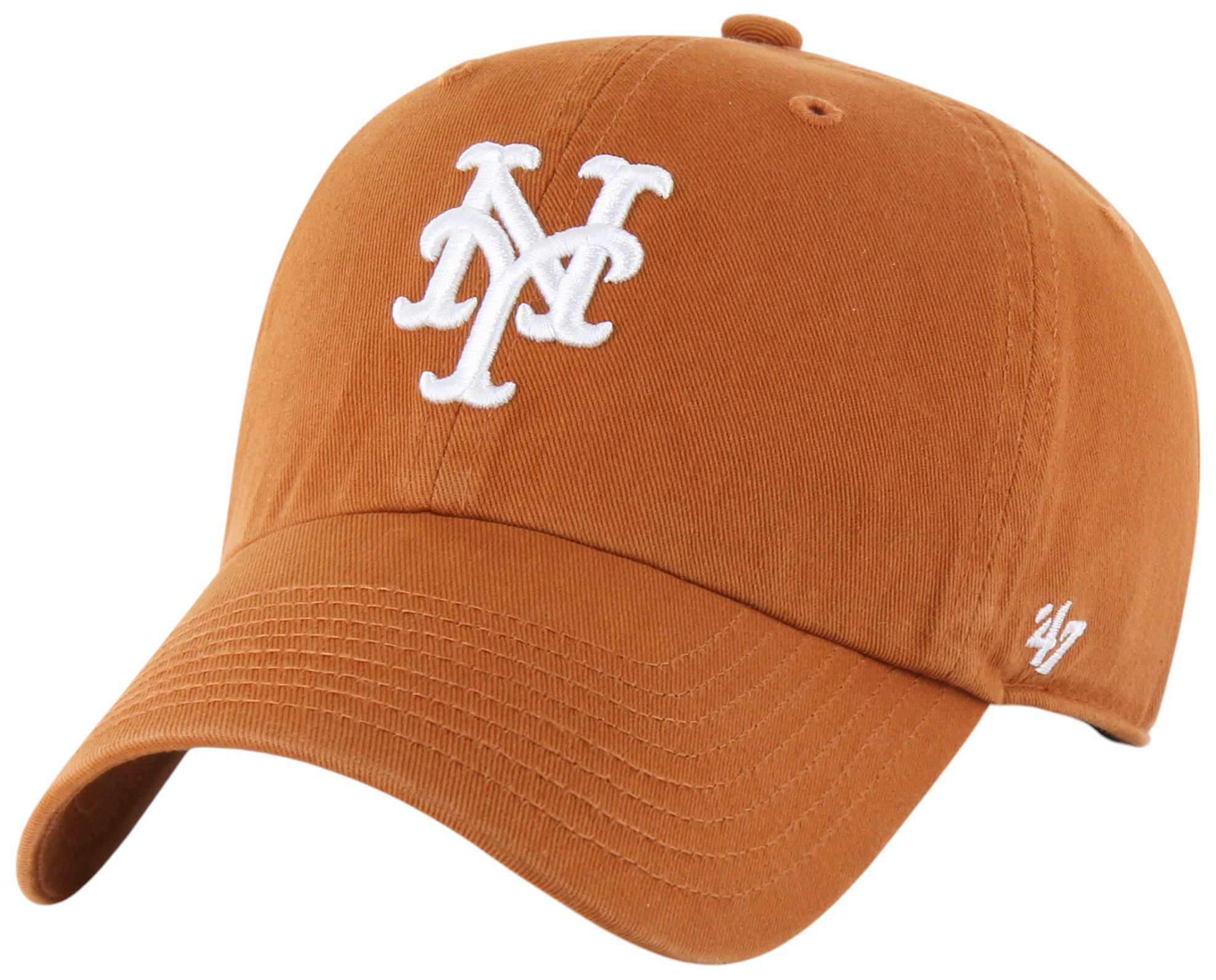 '47 Adult New York Mets Orange Logo Clean Up Adjustable Hat product image