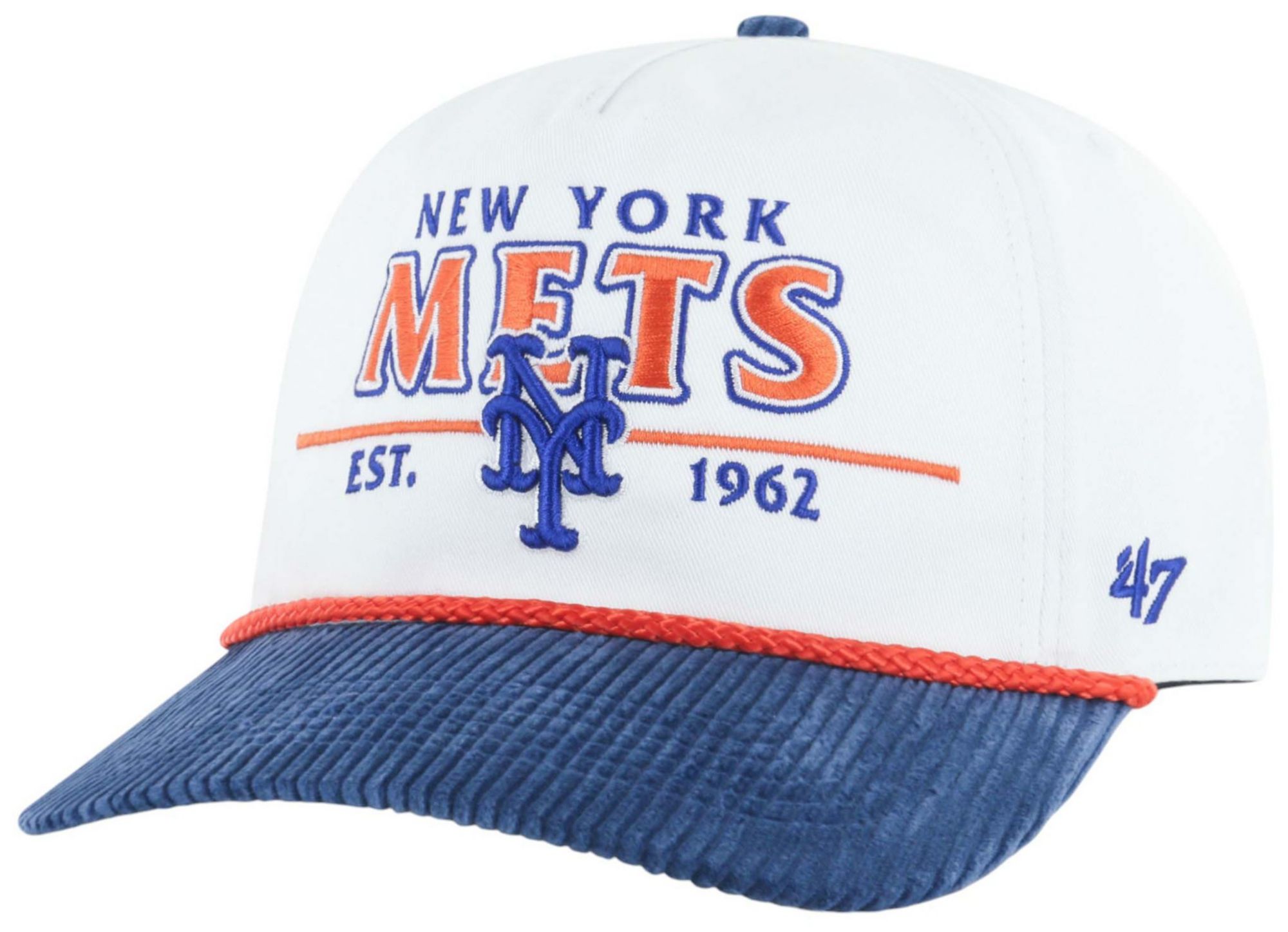 '47 Adult New York Mets White Rustic Hitch Adjustable Hat product image