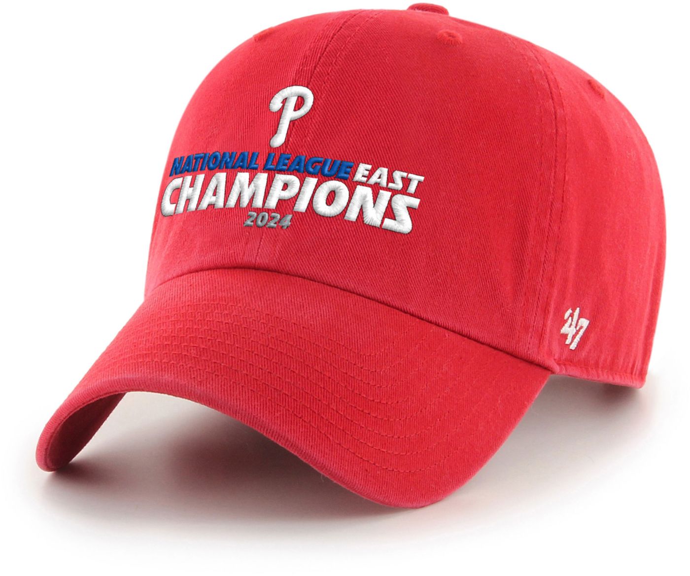 47 Adult 2024 Division Champs Philadelphia Phillies Red Cleanup Hat Dick s Sporting Goods