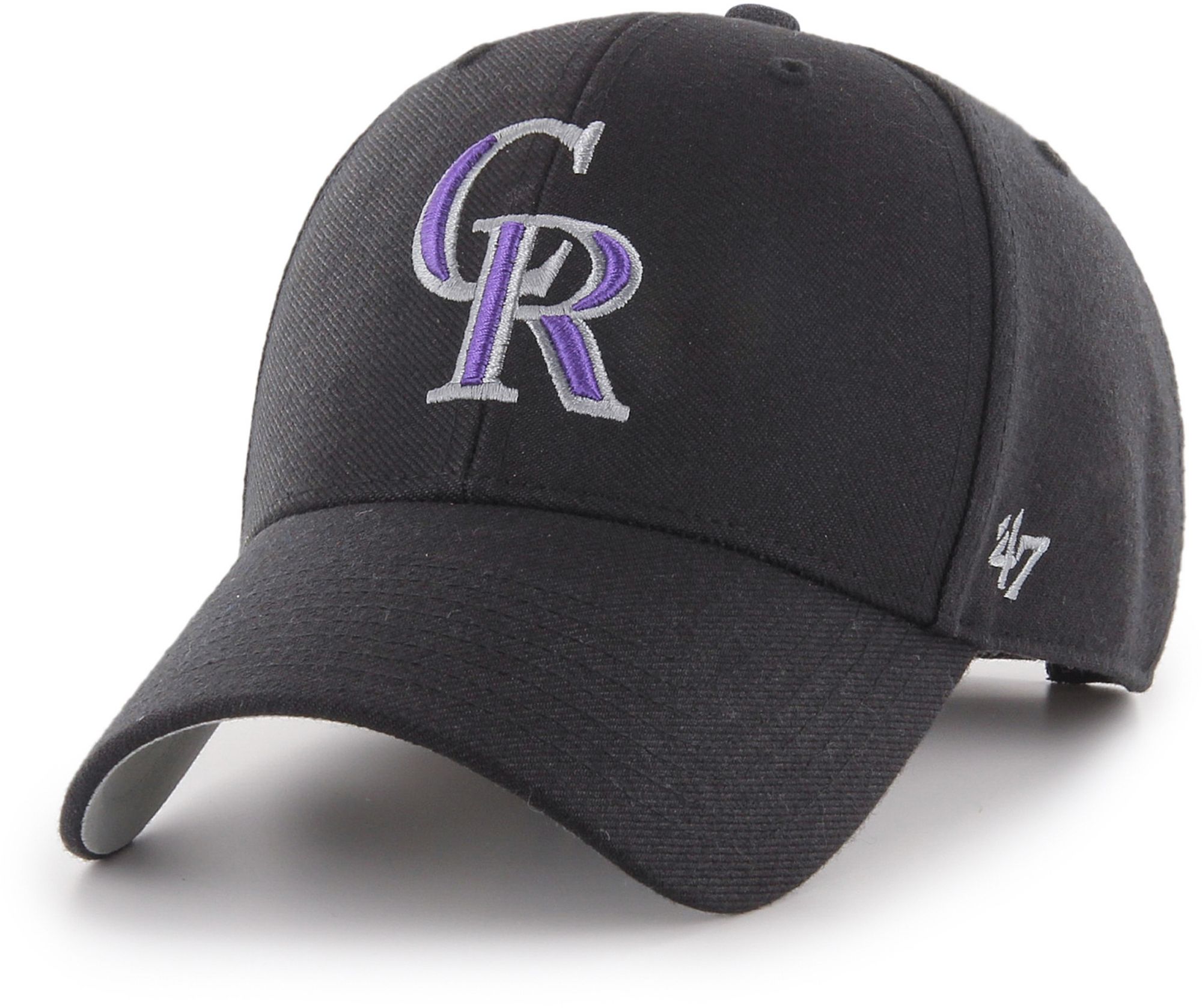 '47 Adult Colorado Rockies Black MVP Adjustable Hat product image