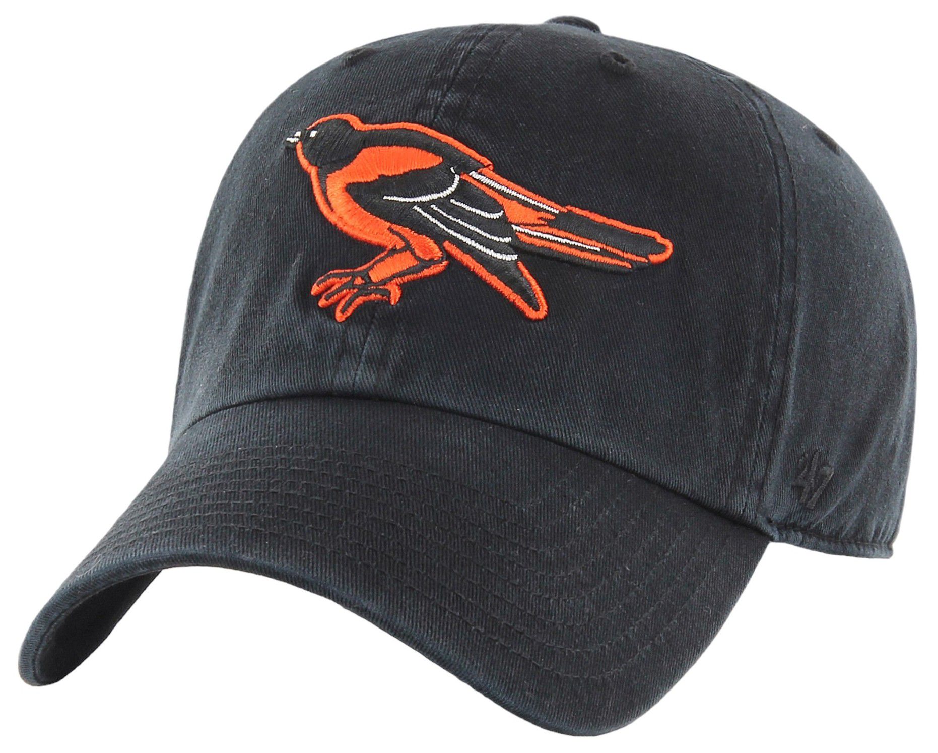 '47 Adult Baltimore Orioles Black Cleanup Adjustable Hat product image