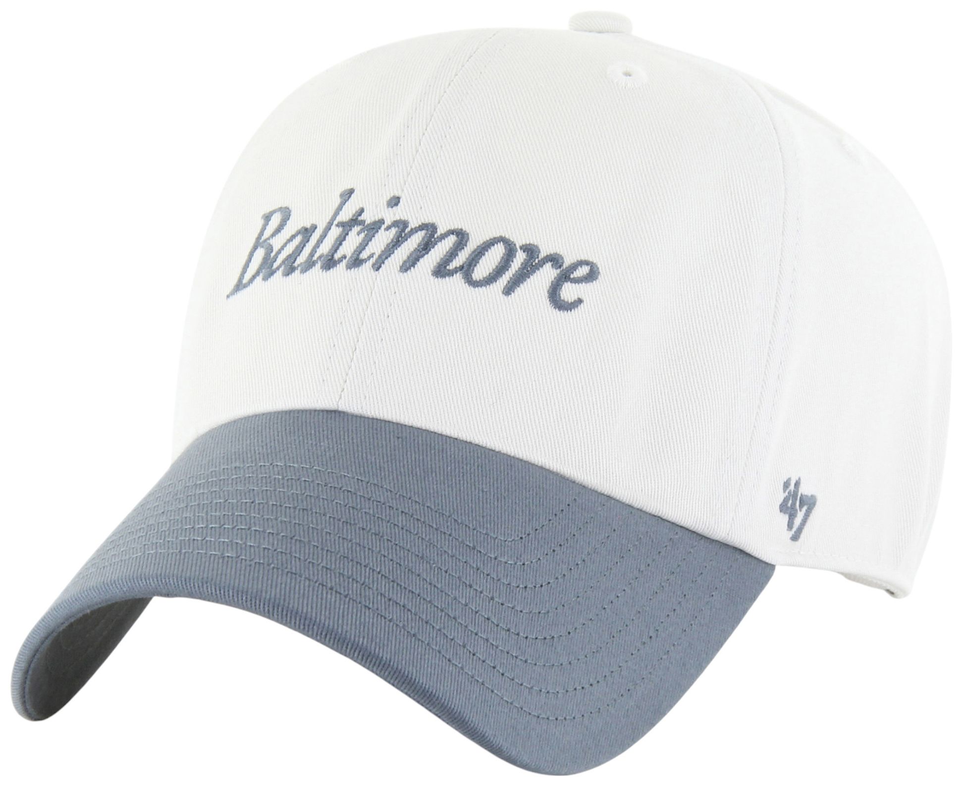 '47 Adult Baltimore Orioles White Clean Up Adjustable Hat product image