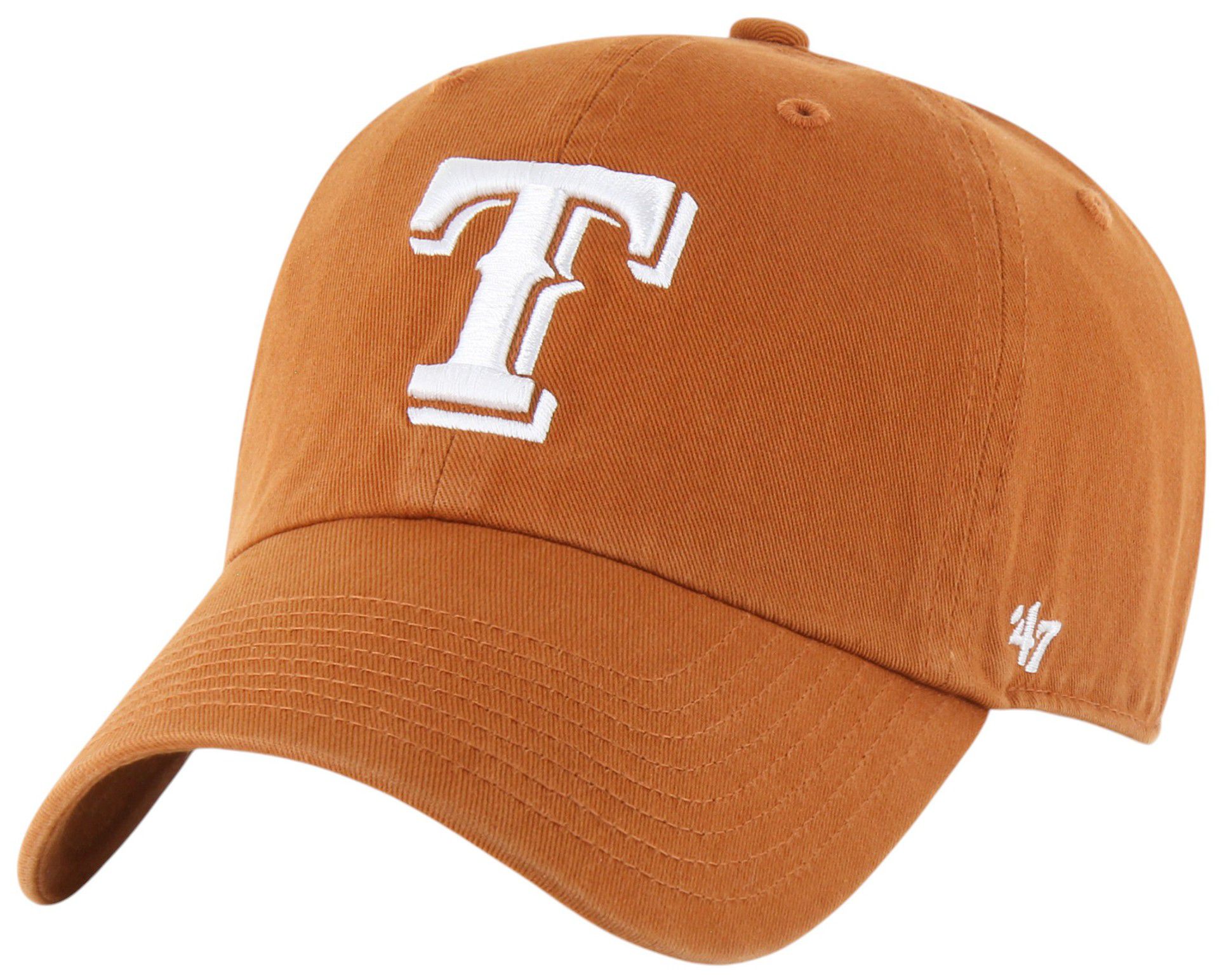 '47 Adult Texas Rangers Orange Logo Clean Up Adjustable Hat product image