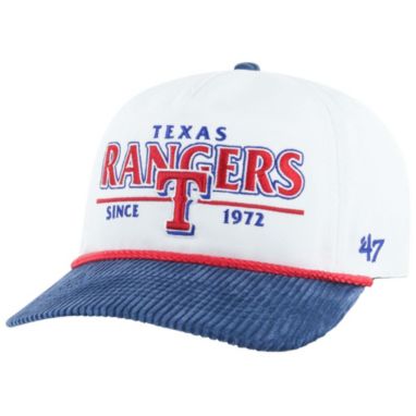 sorry, '47 Adult Texas Rangers White Rustic Hitch Adjustable Hat is currently out of stock
