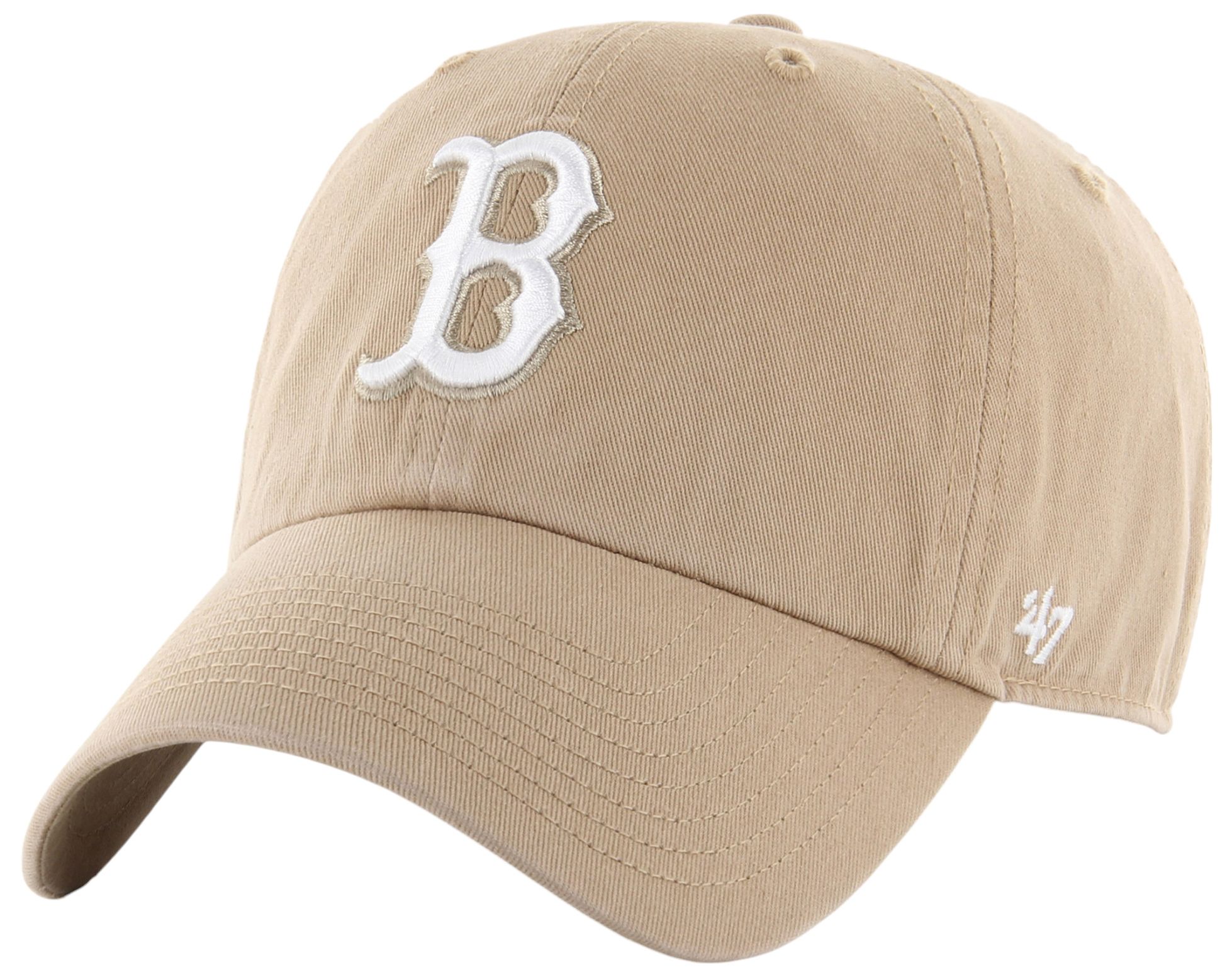 '47 Adult Boston Red Sox Khaki Clean Up Adjustable Hat product image