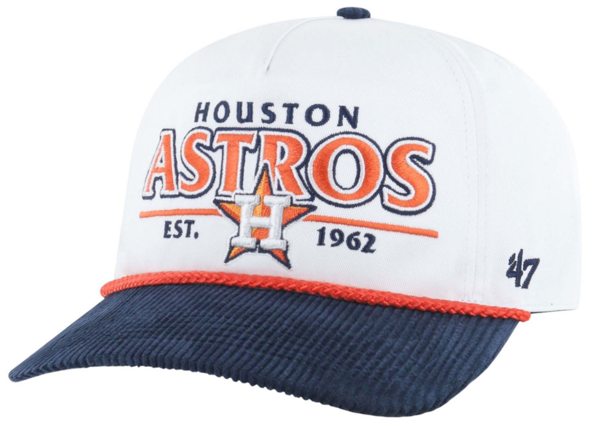 '47 Adult Houston Astros White Rustic Hitch Adjustable Hat product image