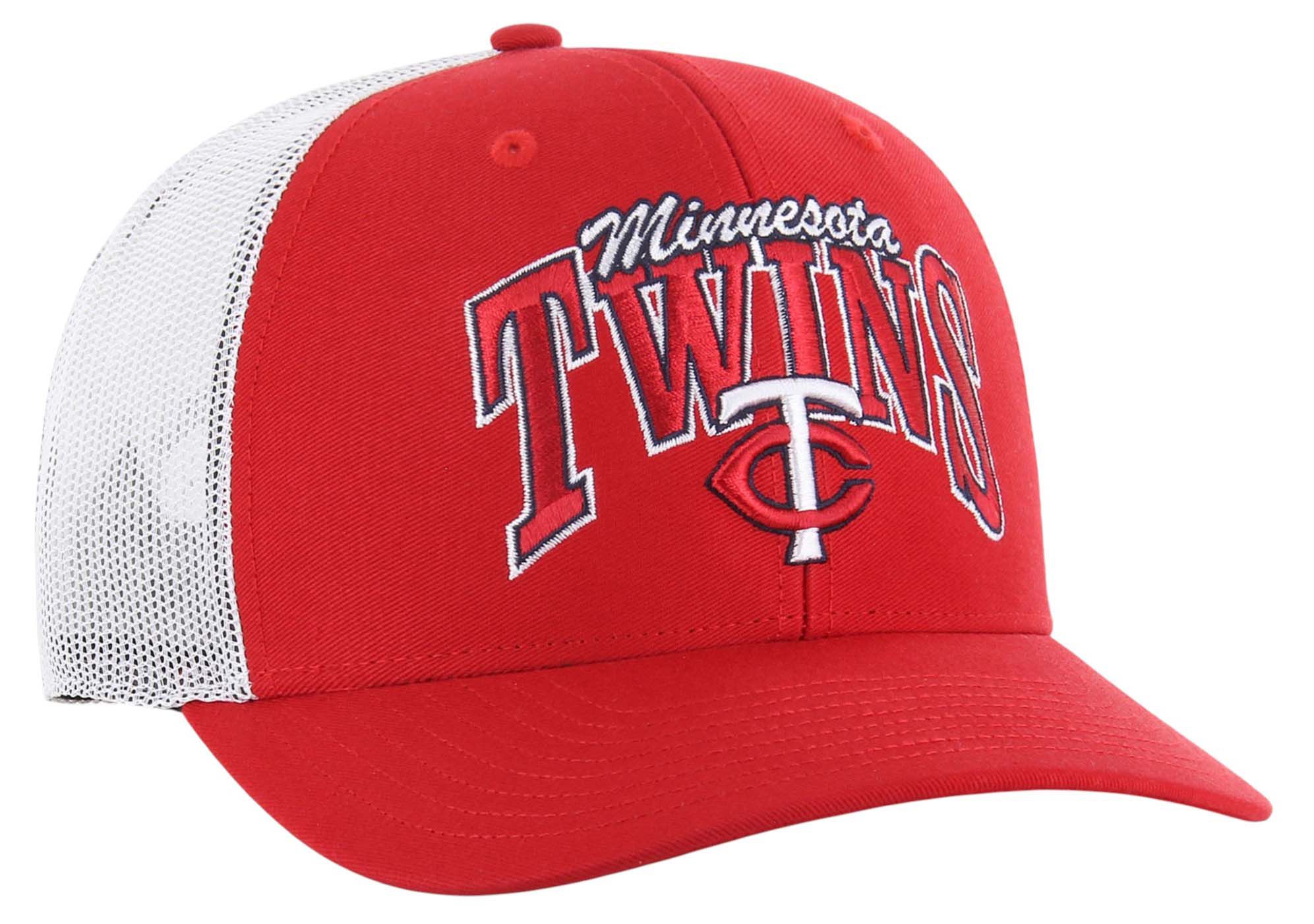 '47 Adult Minnesota Twins Navy Keystone Adjustable Trucker Hat product image