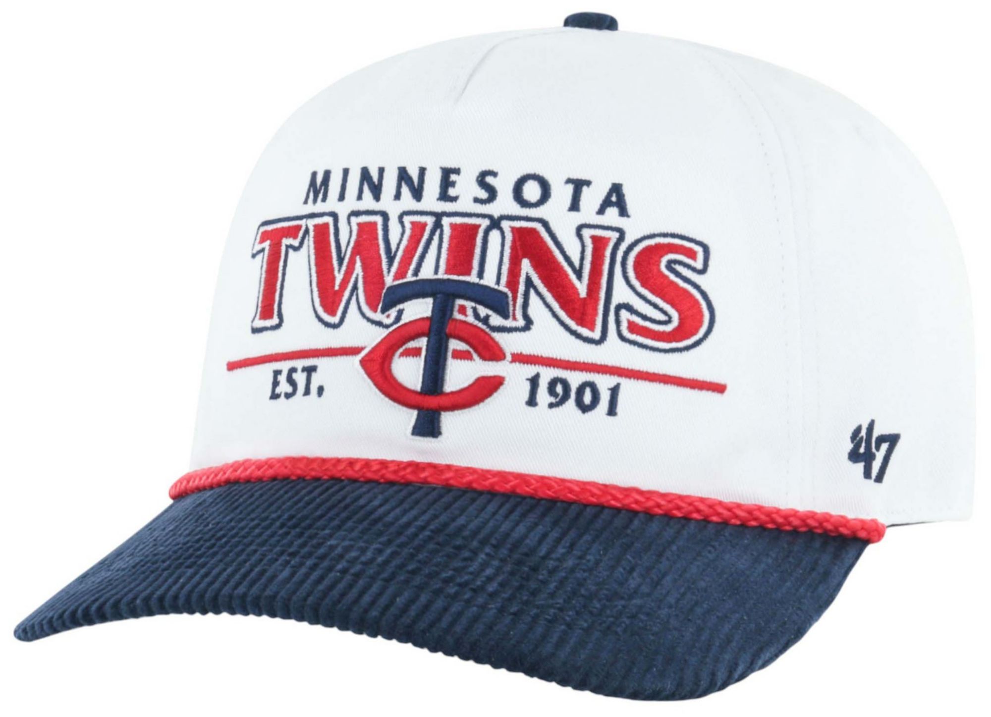 '47 Adult Minnesota Twins White Rustic Hitch Adjustable Hat product image