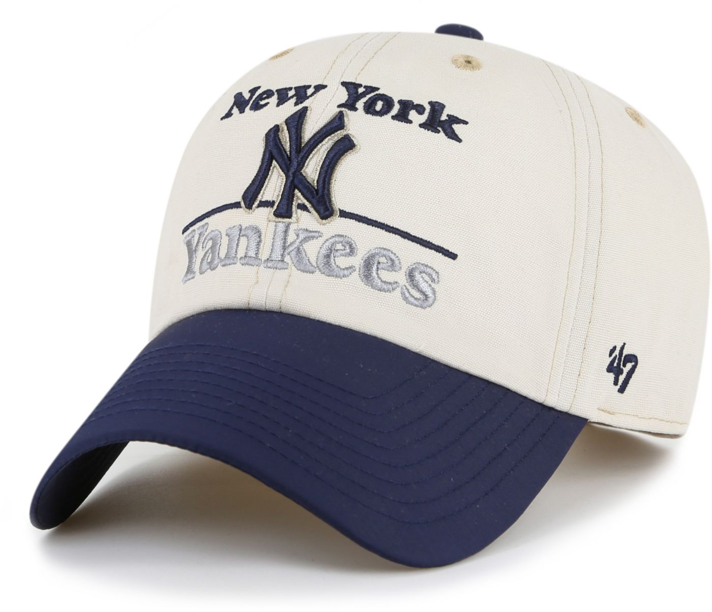 47 New York Yankees Bone Camp Cleanup Adjustable Hat Dick s Sporting Goods