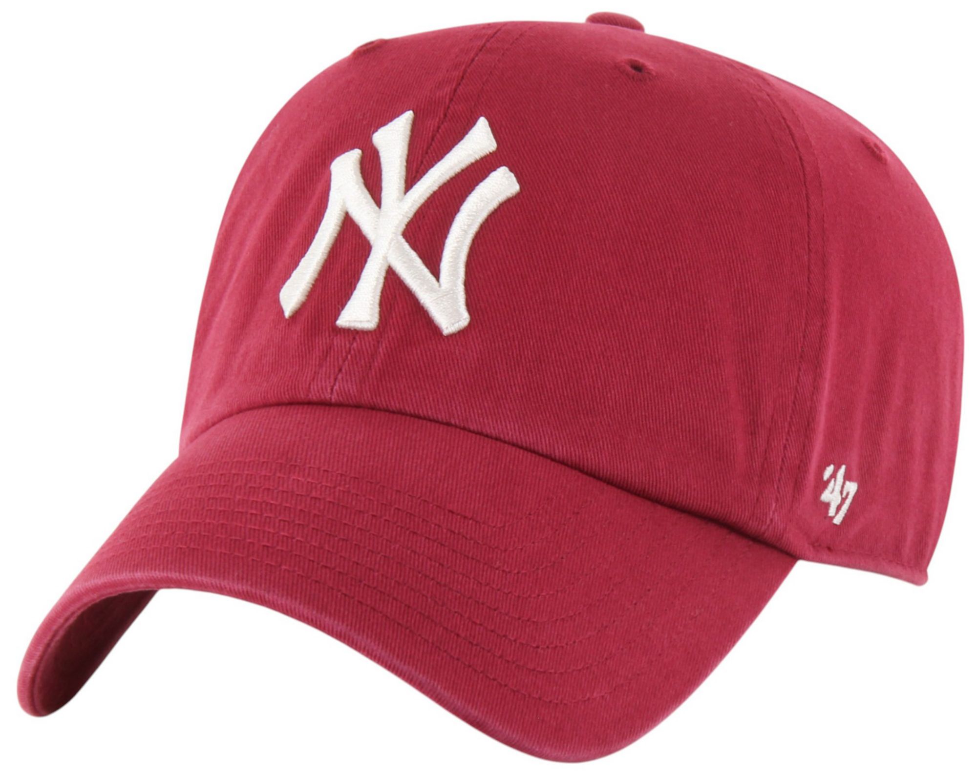 '47 Adult New York Yankees Red Logo Clean Up Adjustable Hat product image