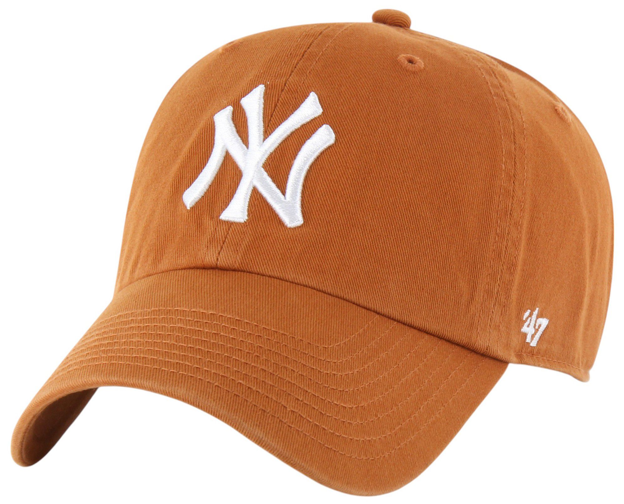 '47 Adult New York Yankees Orange Logo Clean Up Adjustable Hat product image