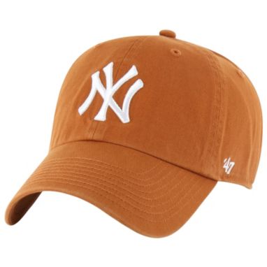 sorry, '47 Adult New York Yankees Orange Logo Clean Up Adjustable Hat is currently out of stock