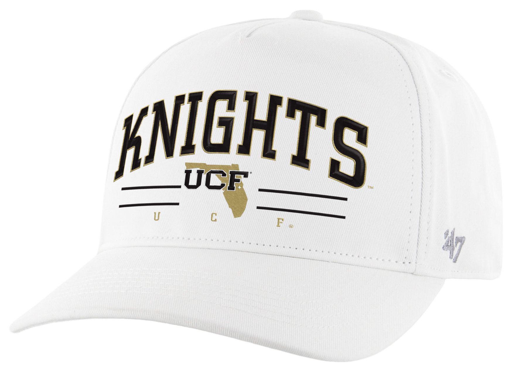 '47 Adult UCF Knights White Roscoe Hitch Adjustable Hat product image