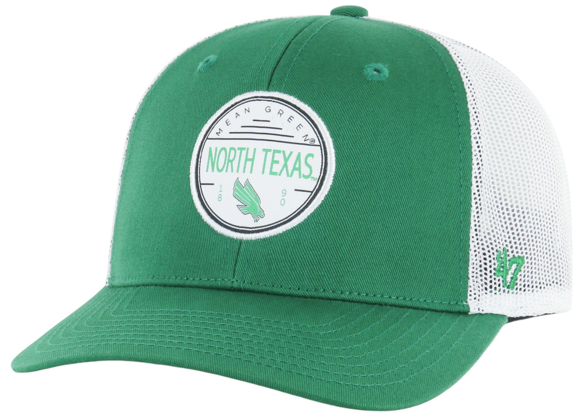 '47 Adult North Texas Mean Green Kelly Adjustable Trucker Hat product image
