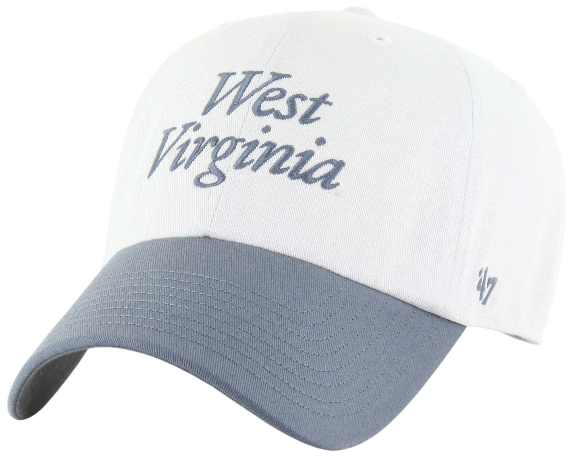 '47 Adult West Virginia Mountaineers Sandstone Script Clean Up Adjustable Hat product image