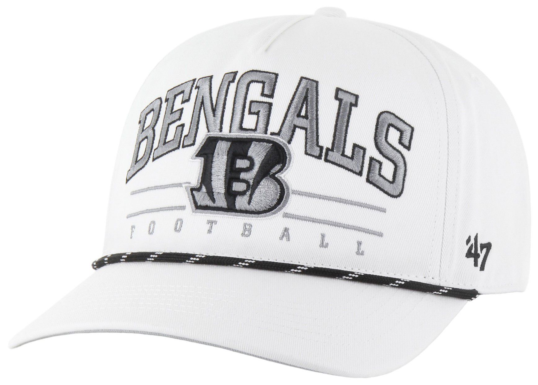 '47 Adult Cincinnati Bengals Roscoe White Hitch Adjustable Hat product image