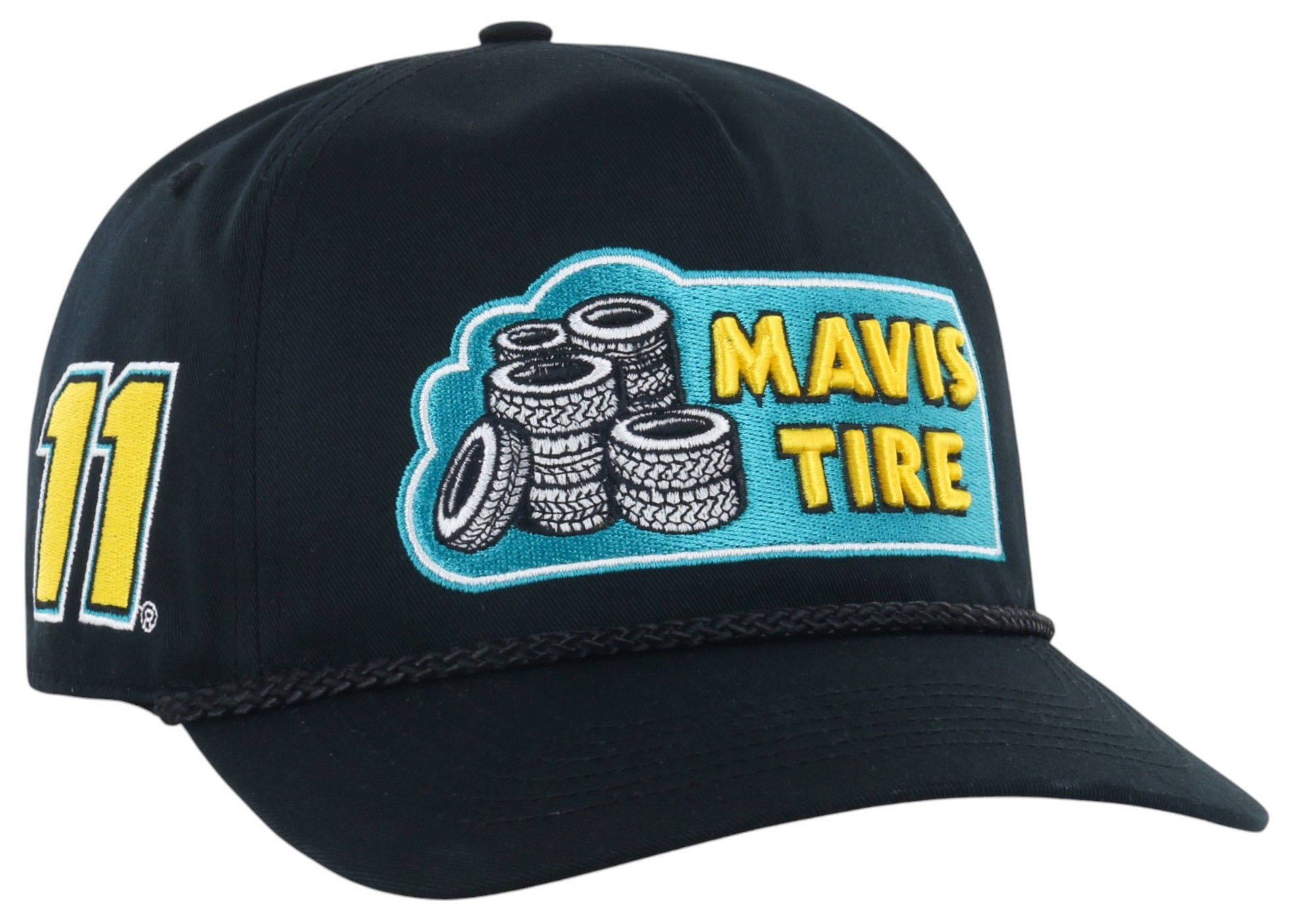 '47 Adult Nascar Denny Hamlin Black Rope Hitch Adjustable Hat product image