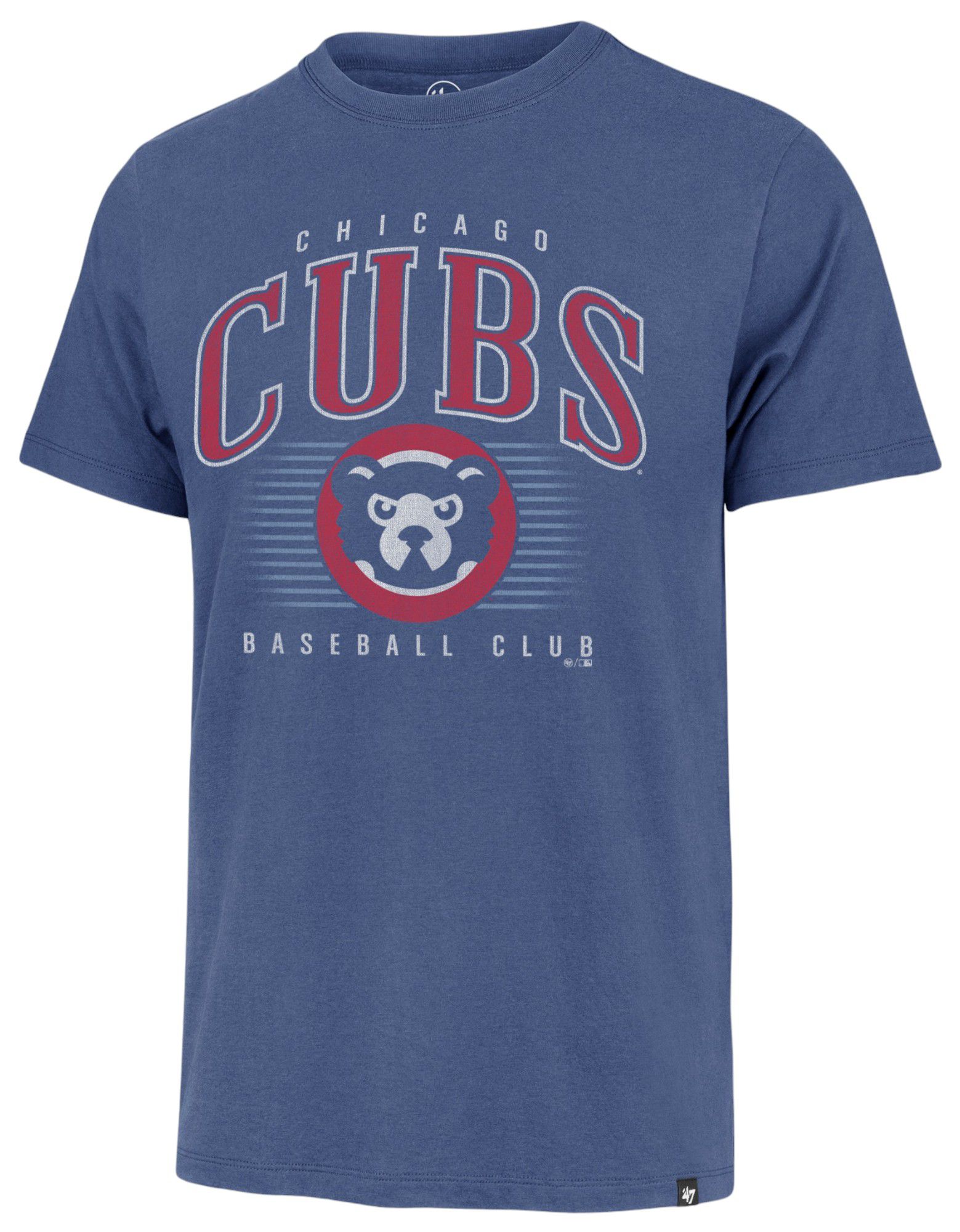 '47 Men's Chicago Cubs Blue Double Header Cooperstown Franklin T-Shirt product image