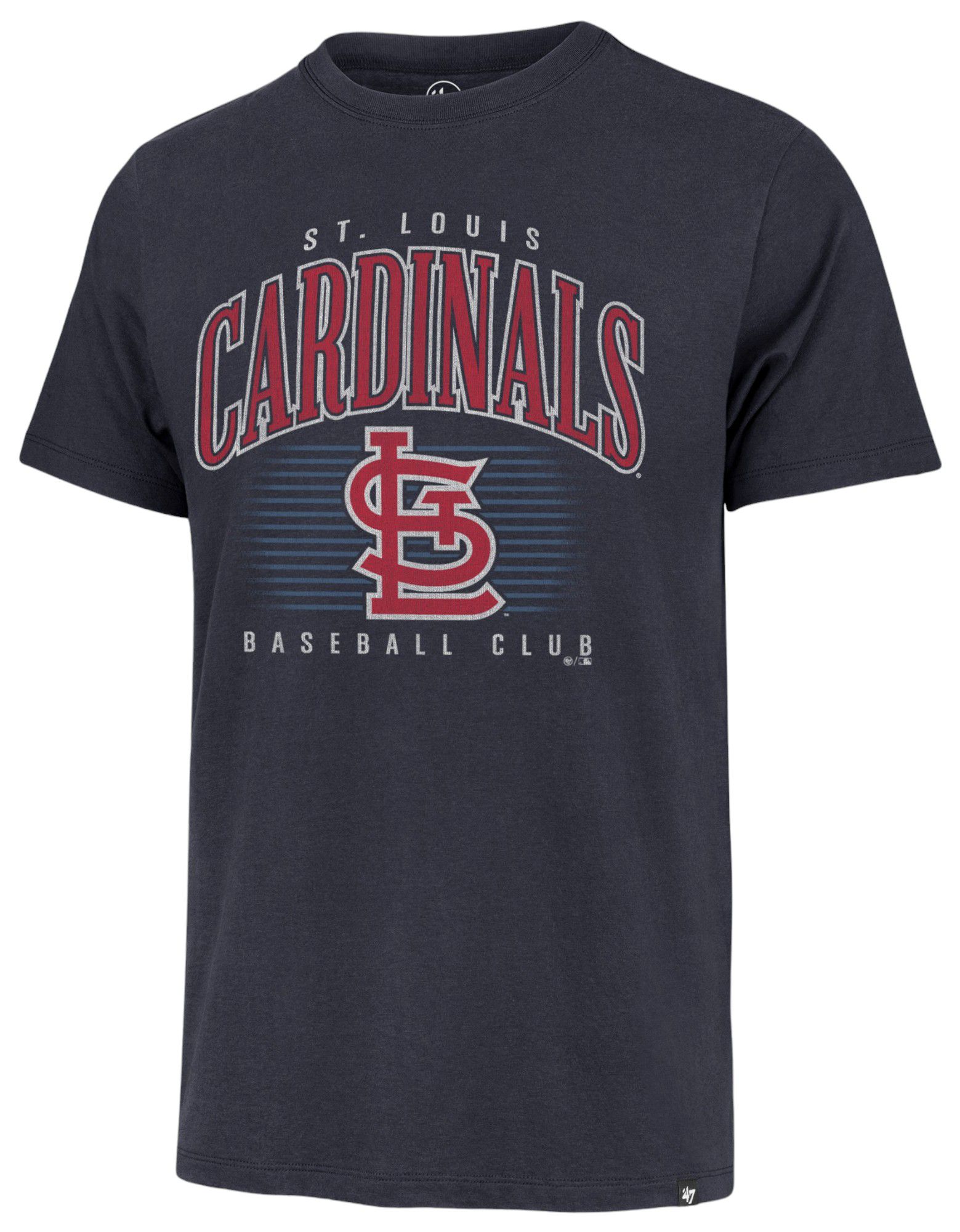 '47 Men's St. Louis Cardinals Blue Double Header Cooperstown Franklin T-Shirt product image