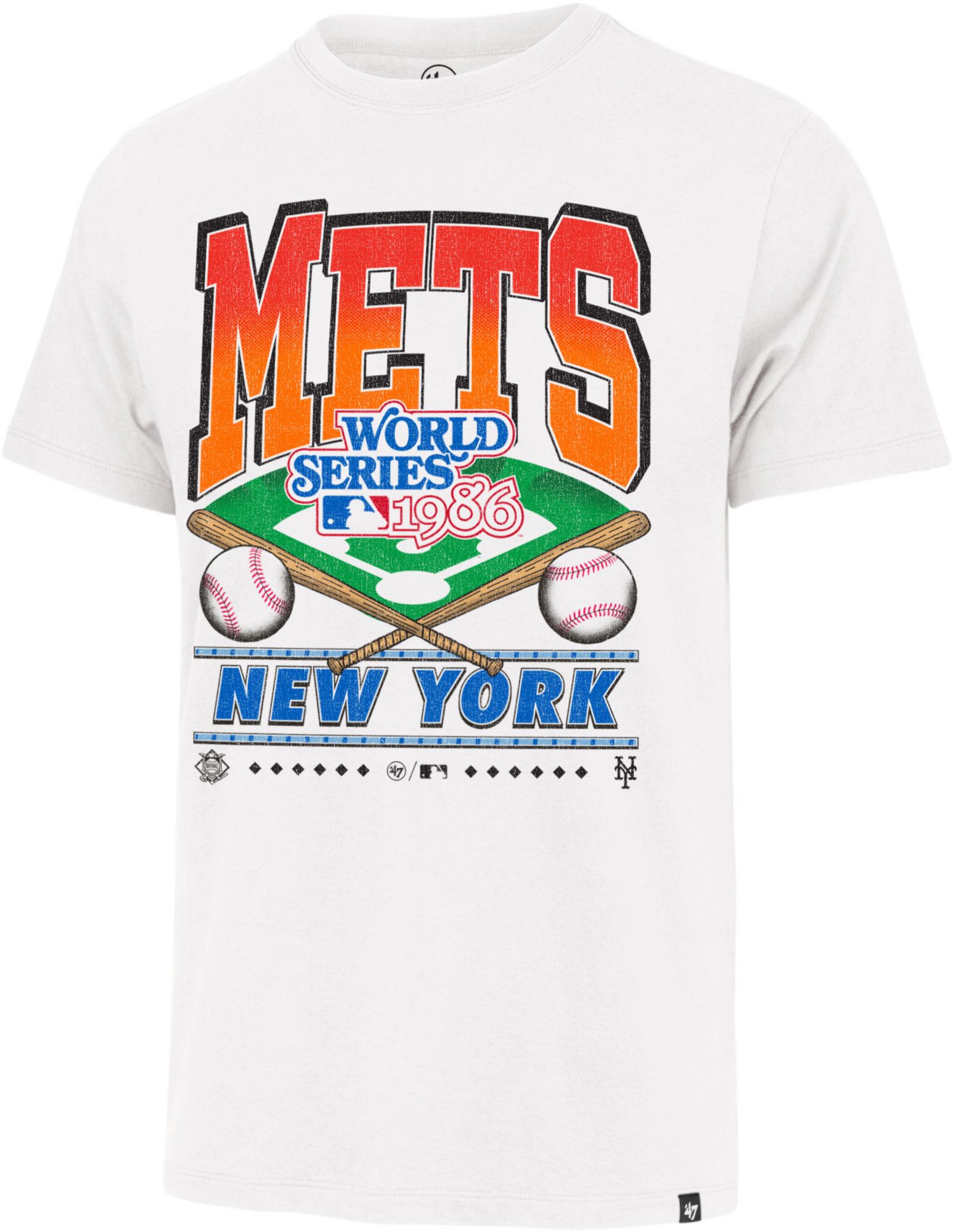 '47 Men's New York Mets Franklin Straight Shot White T-Shirt product image