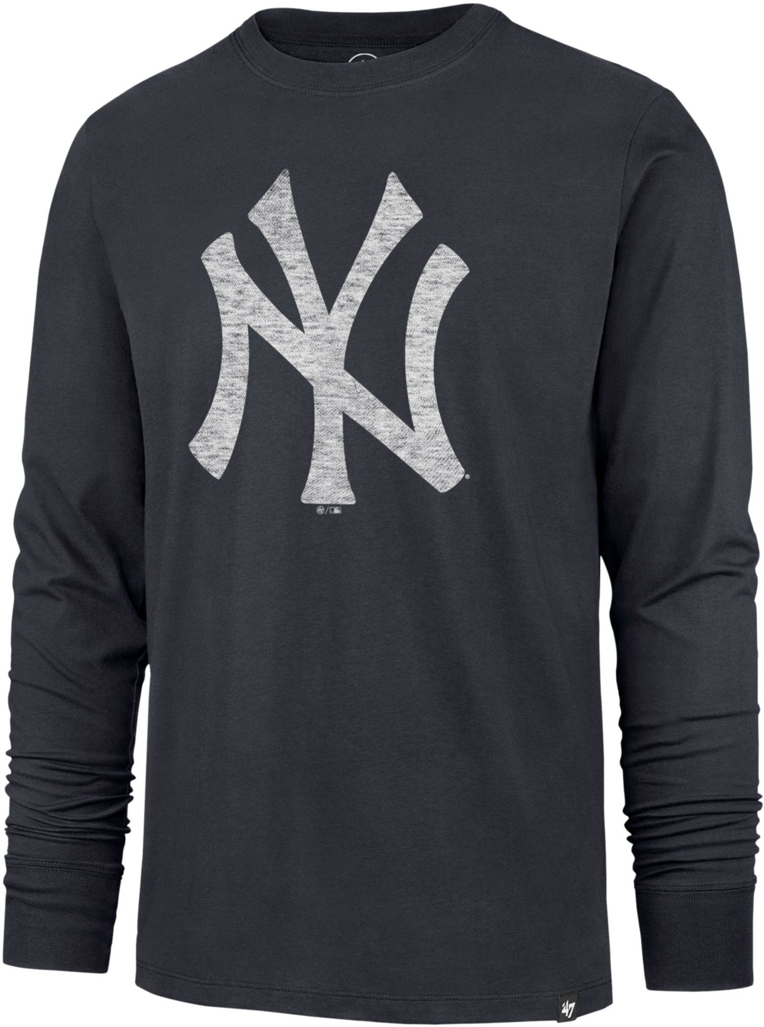 '47 Adult New York Yankees Blue Premium Franklin Long Sleeve T-Shirt product image