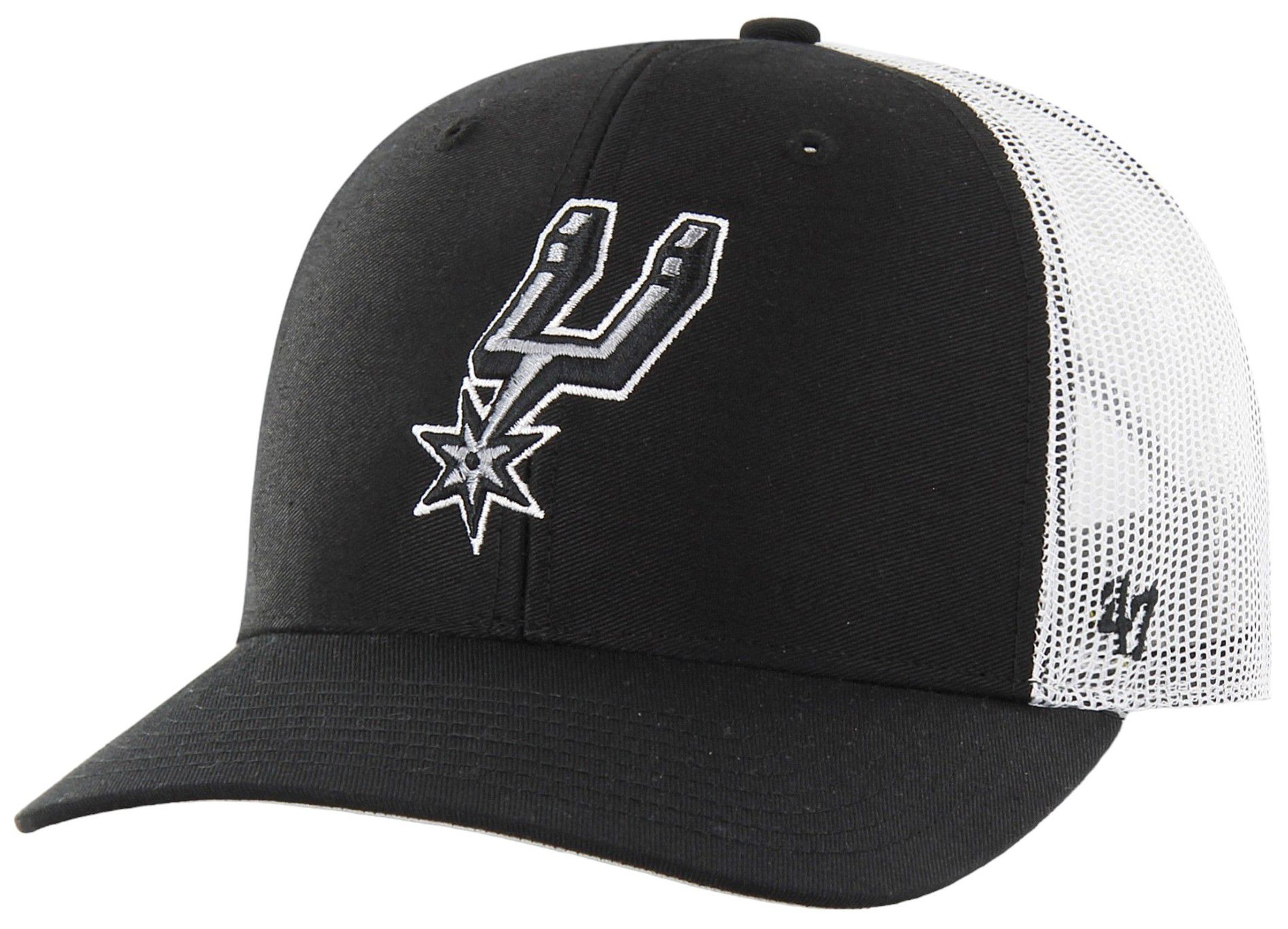 '47 Adult San Antonio Spurs Black Adjustable Trucker Hat product image