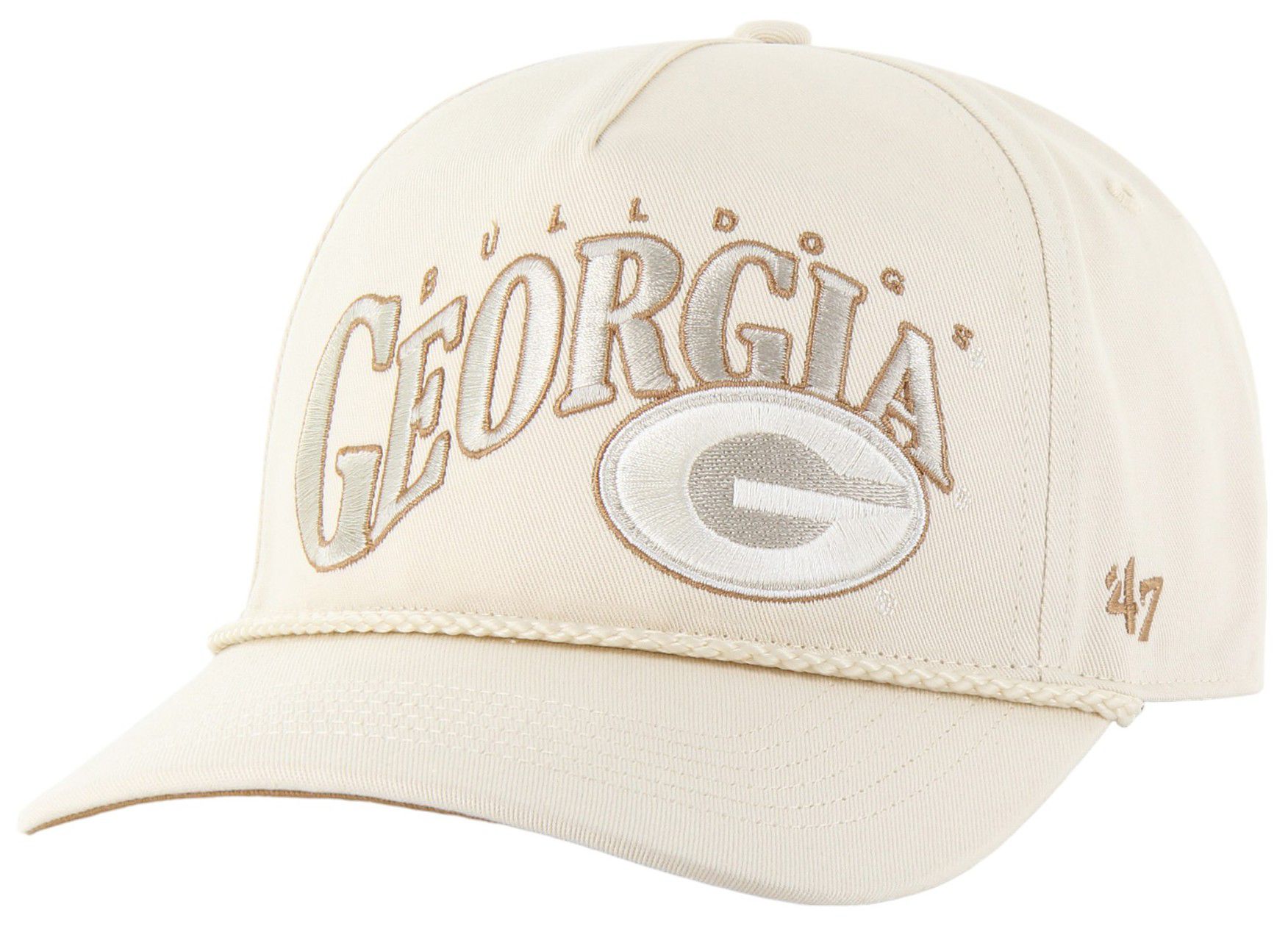 '47 Men's Georgia Bulldogs Natural Wave Rope Hitch Adjustable Hat product image
