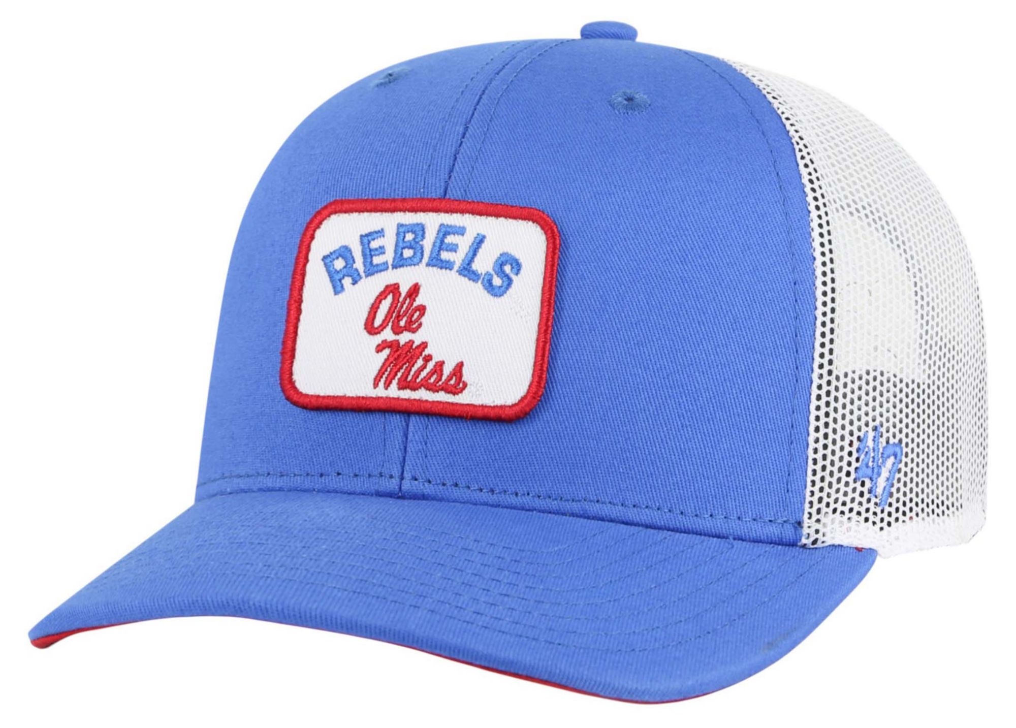 '47 Men's Ole Miss Rebels Light Blue Novak Trucker Adjustable Hat product image