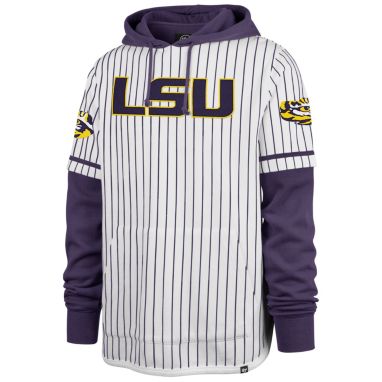 sorry, '47 Adult LSU Tigers White Pinstripe Hoodie is currently out of stock