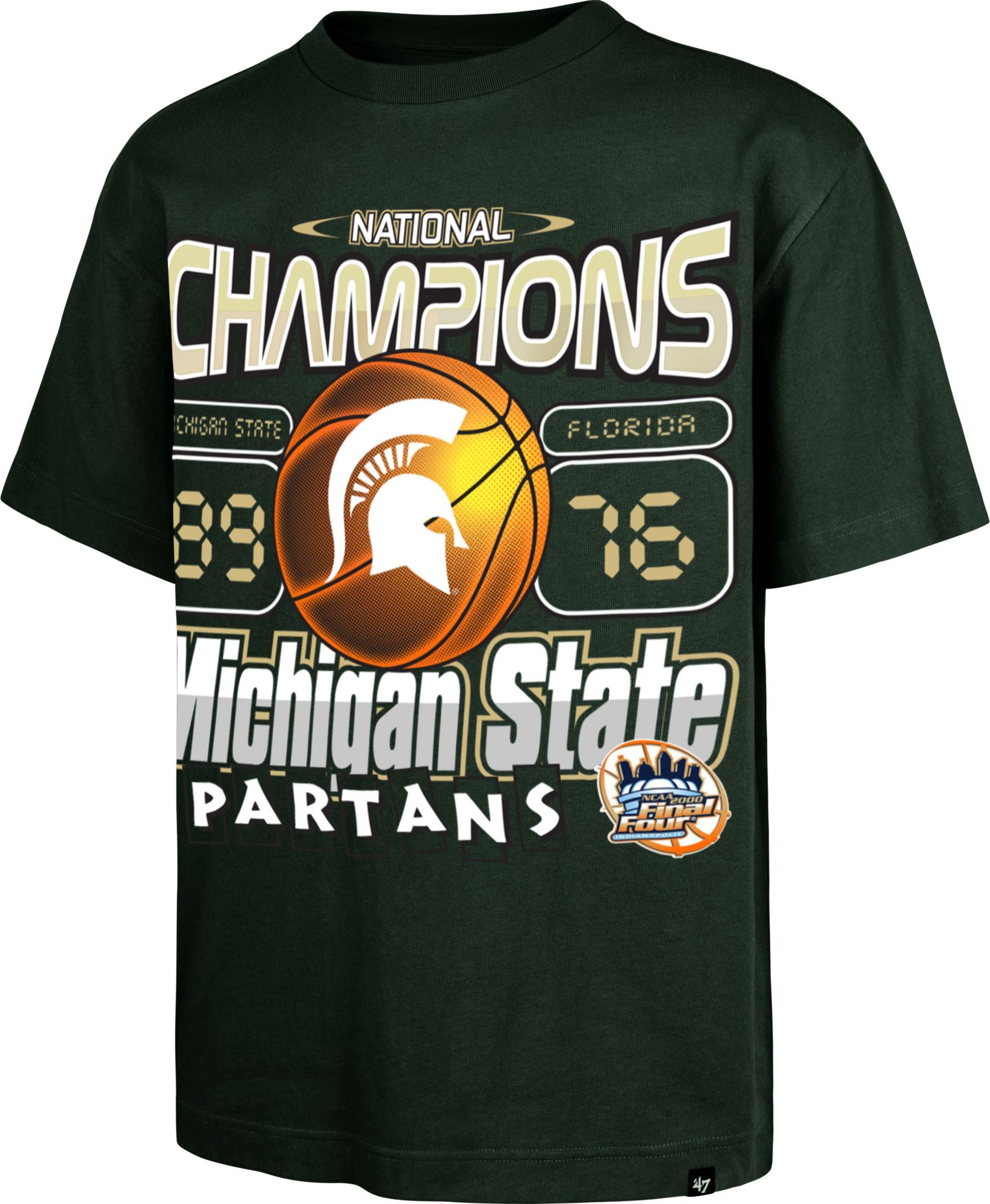 '47 Men's Michigan State Spartans Green 2000 MSU Champs T-Shirt product image