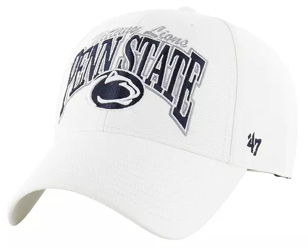 47 Men's Penn State Nittany Lions White Keystone MVP Adjustable Hat