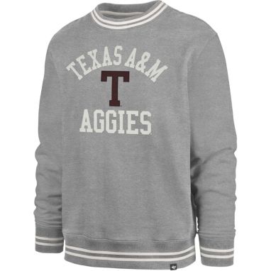 sorry, '47 Men's Texas A&M Aggies Slate Grey Club Sierra Crew Pullover Sweatshirt is currently out of stock