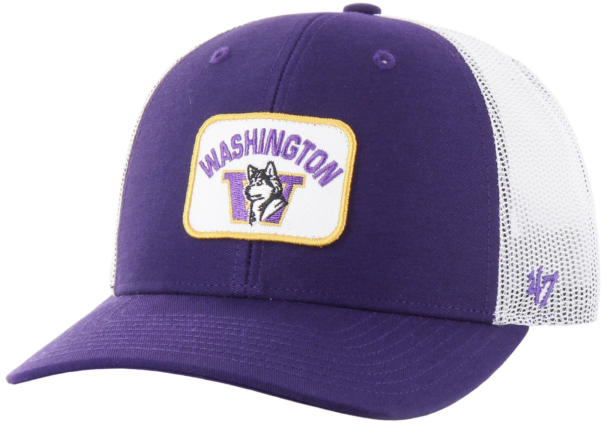 '47 Men's Washington Huskies Purple Vintage Novak Trucker Adjustable Hat product image