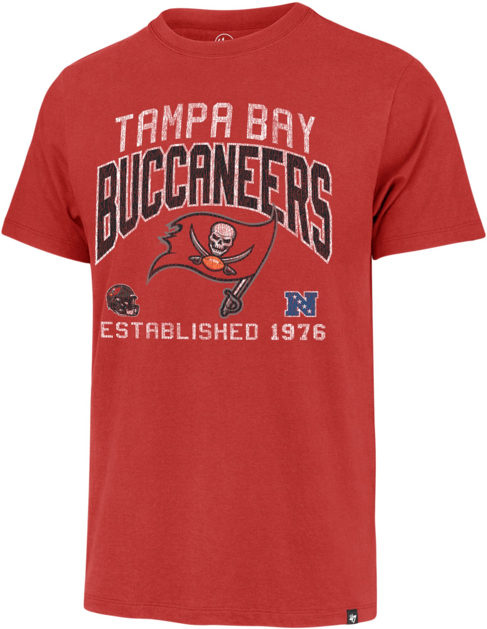 '47 Men's Tampa Bay Buccaneers Turned Up Racer Red T-Shirt product image
