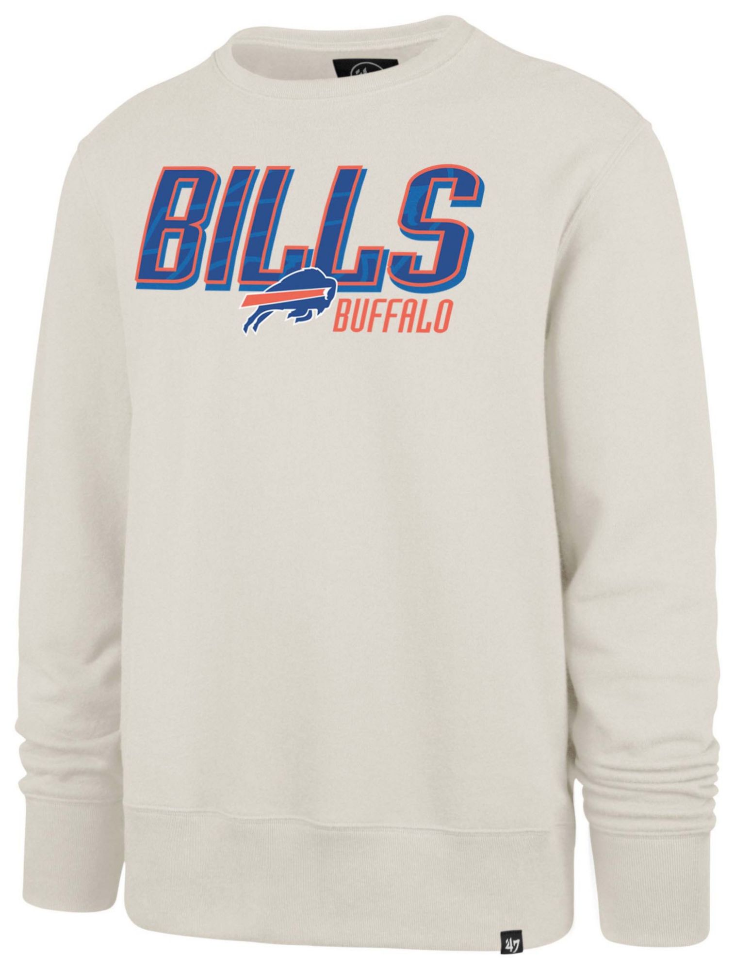 '47 Men's Buffalo Bills Tan Locked In Crewneck Sweatshirt product image
